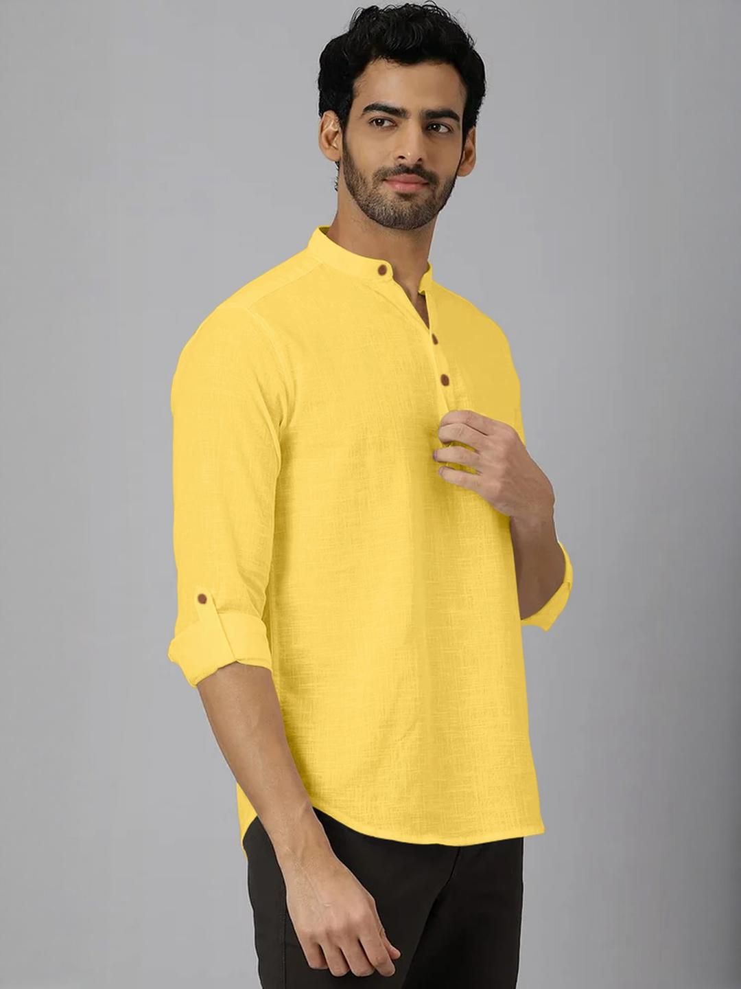 Fifth U Men Yellow Kurta-picture-19