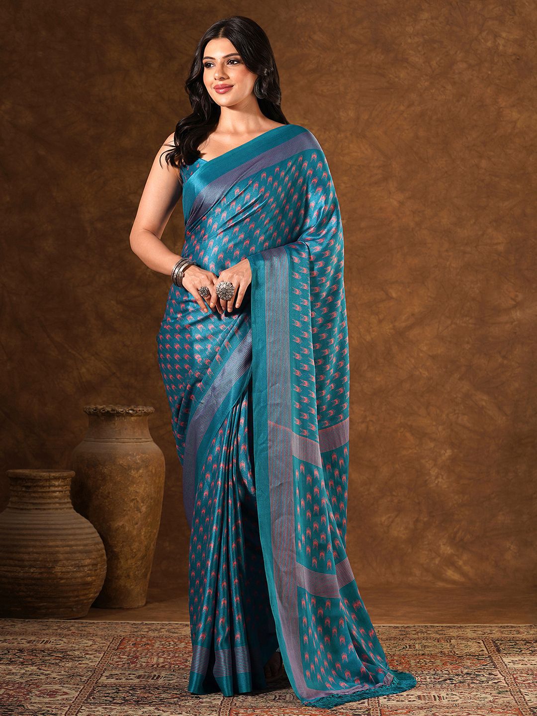 KALINI Ethnic Motifs Printed Saree-image-39