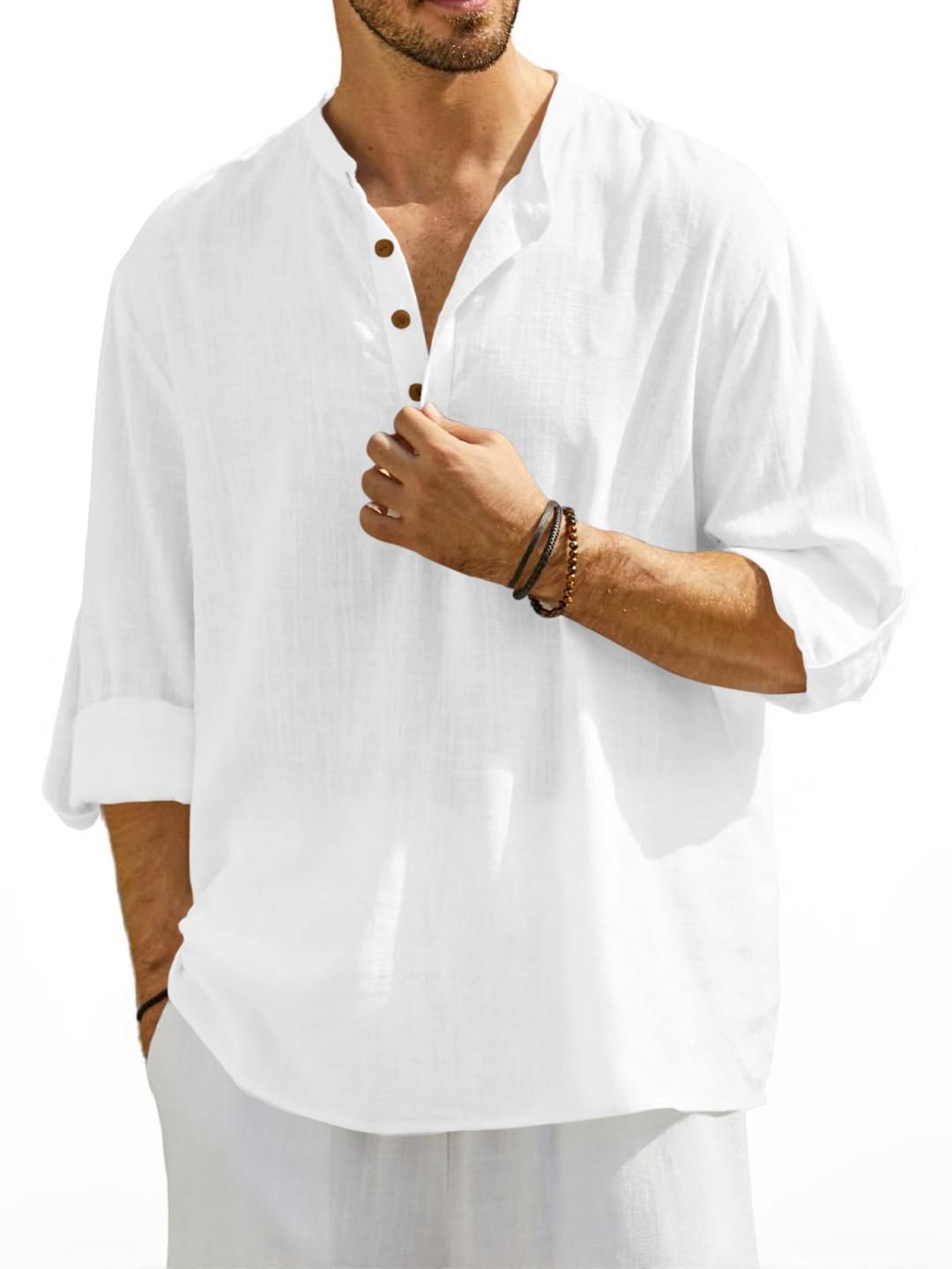 Fifth U Men White Kurta-picture-16