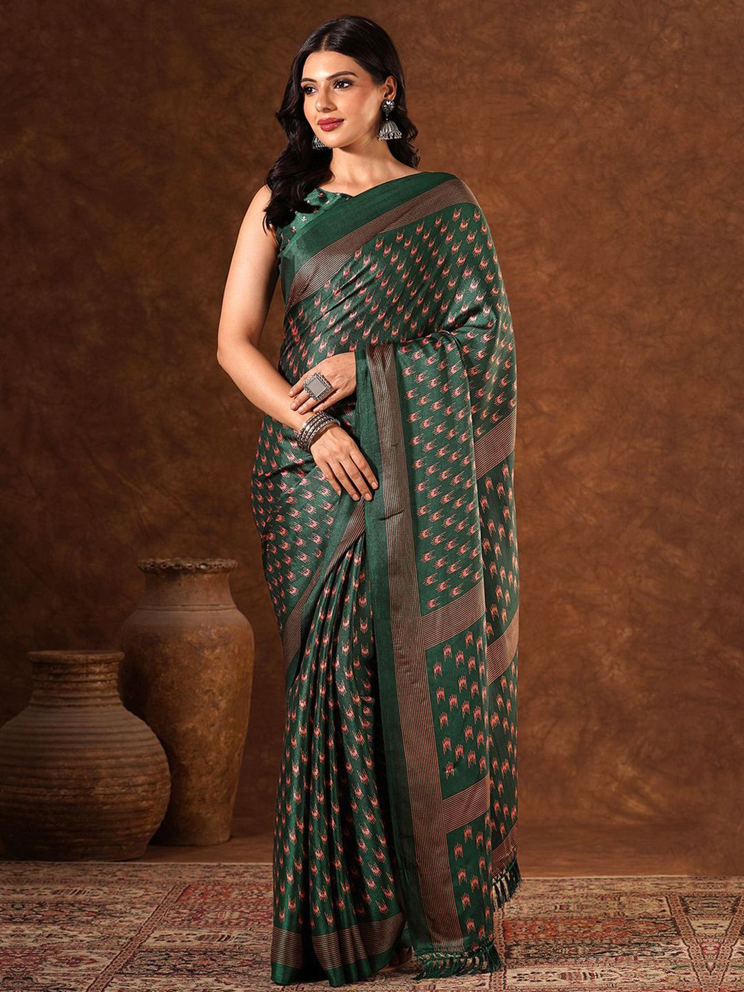 KALINI Ethnic Motifs Printed Saree-image-41