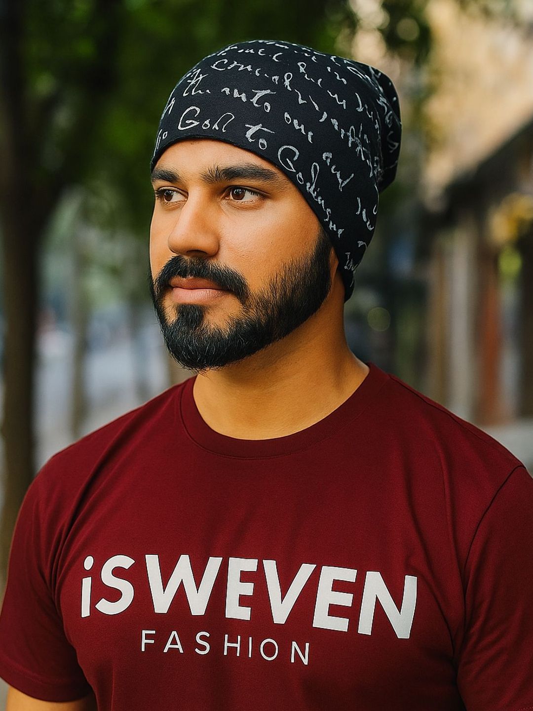 iSWEVEN Unisex Printed Beanie-picture-23