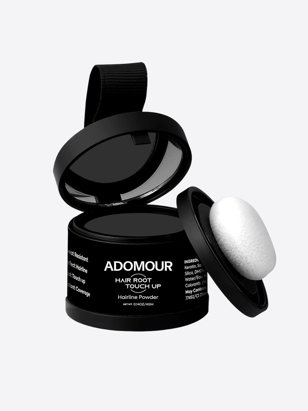ADOMOUR Root Touchup Powder - 4 g - Black-picture-31