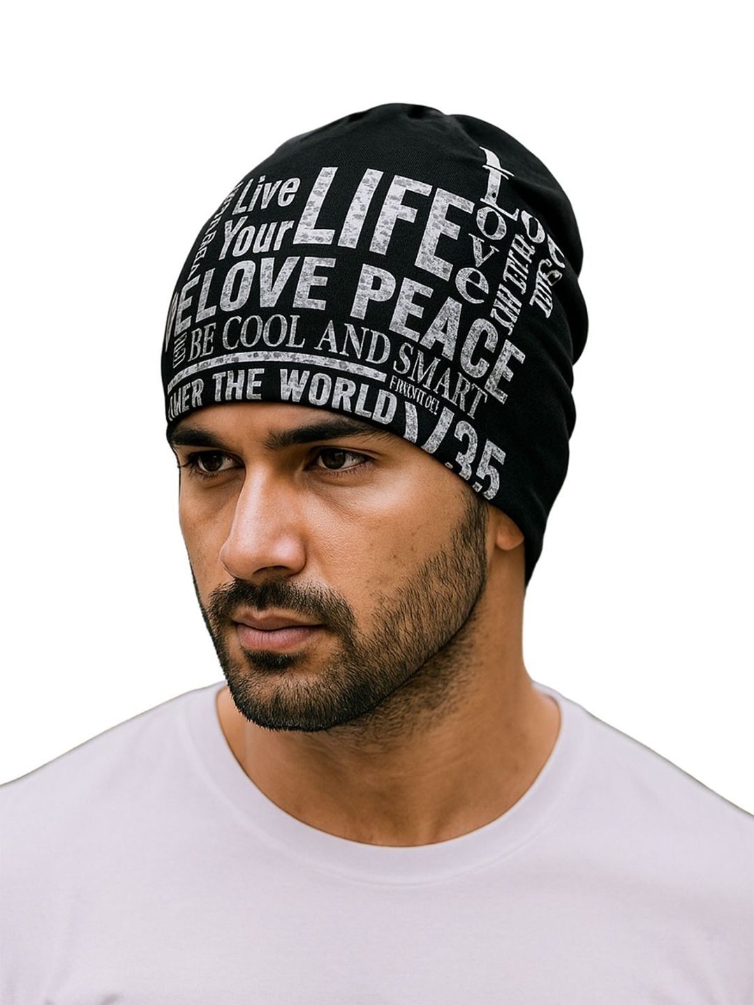 iSWEVEN Unisex Printed Beanie-picture-36