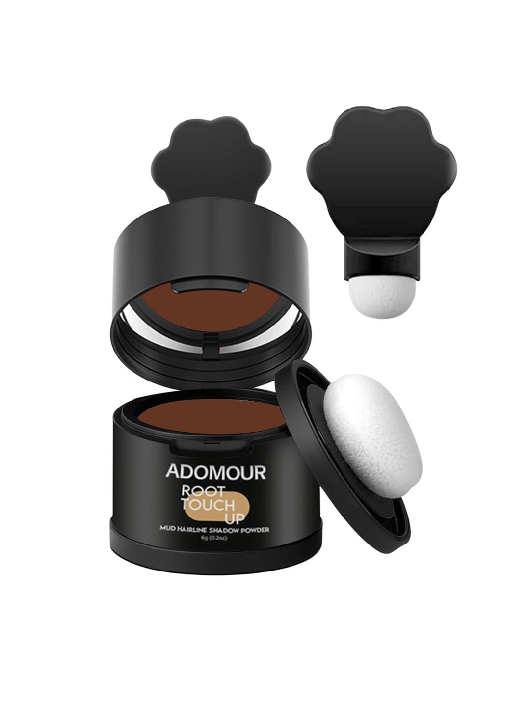 ADOMOUR Mud Hairline Shadow Powder - 6 g- Dark Brown-picture-46