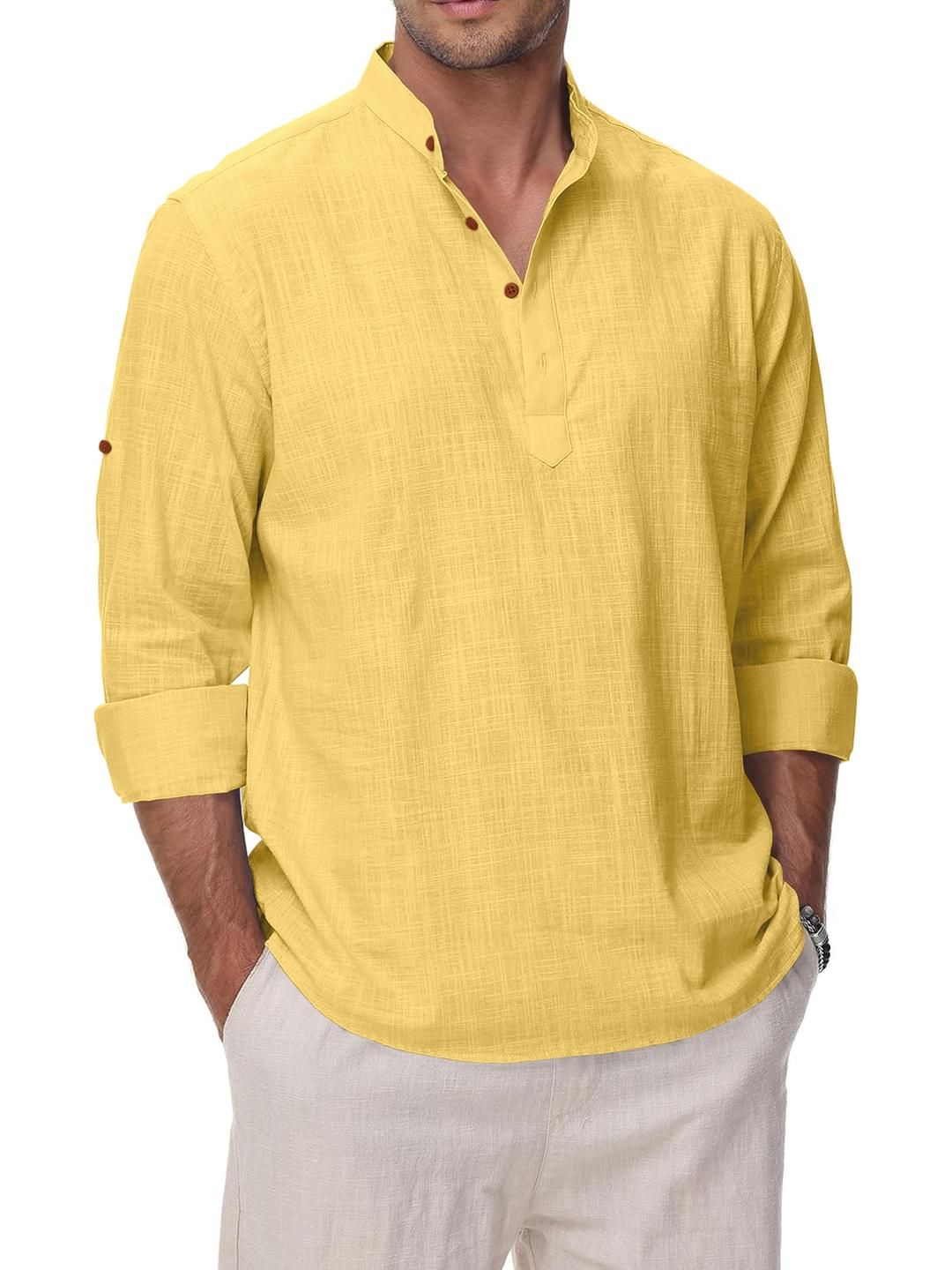 Fifth U Men Yellow Kurta-picture-16