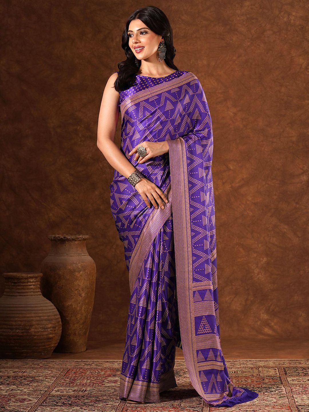 KALINI Ethnic Motifs Printed Saree-image-40