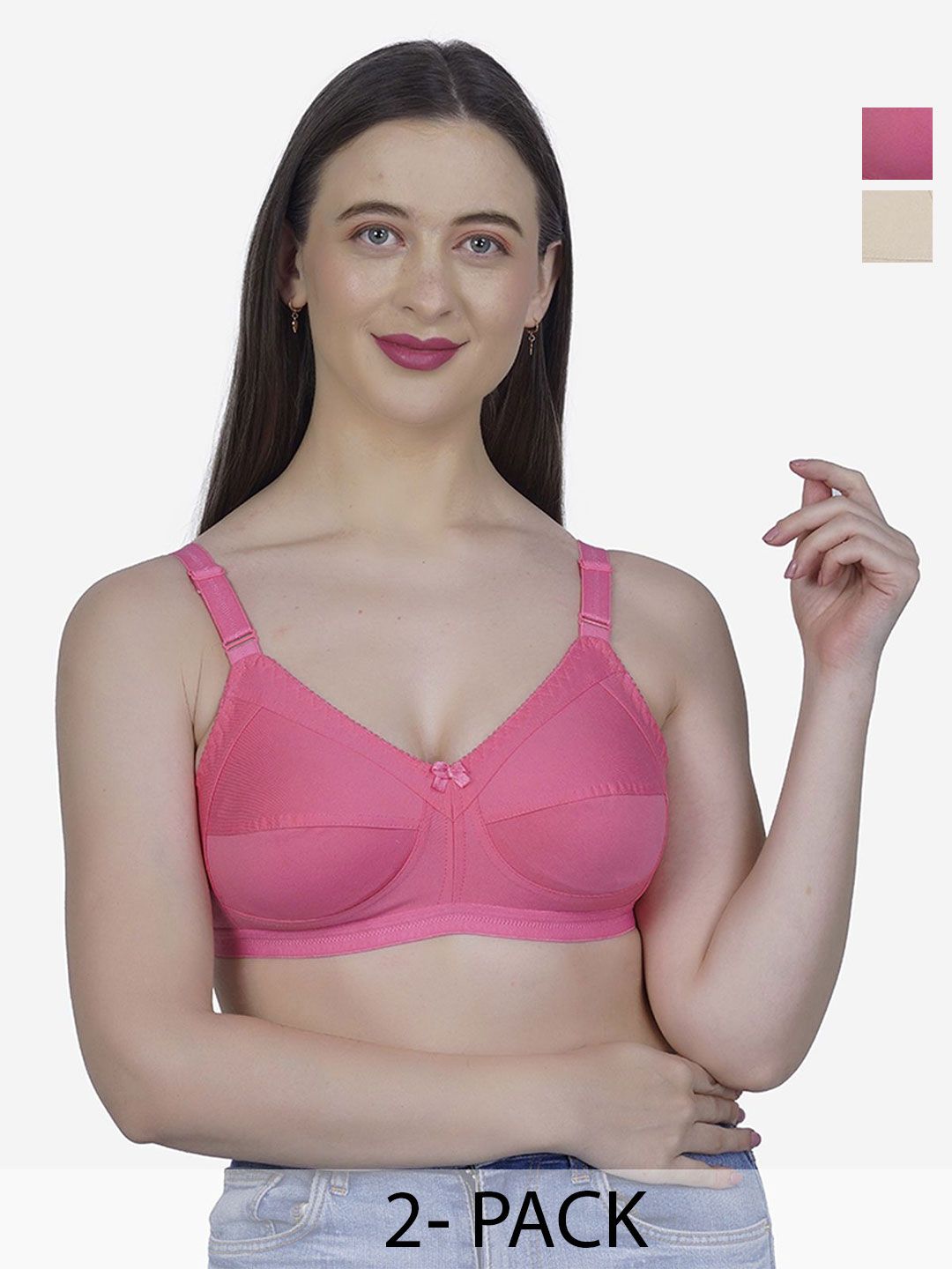 SHYAM SONS FLAIR Women Pack Of 2 Full Coverage Minimizer Bra