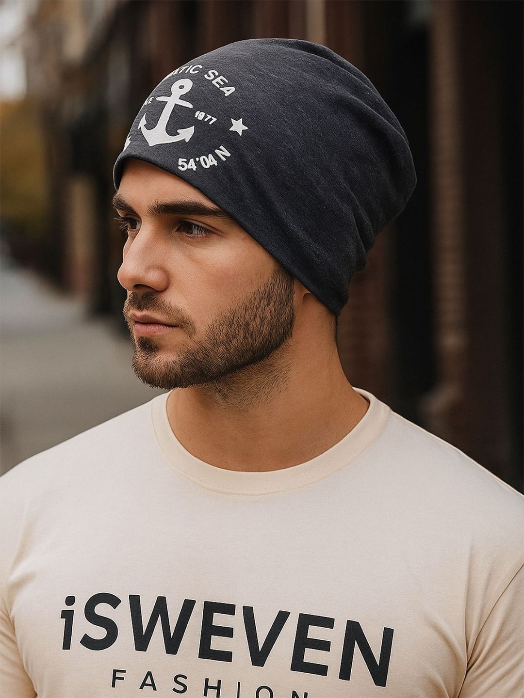 iSWEVEN Unisex Printed Beanie-picture-43