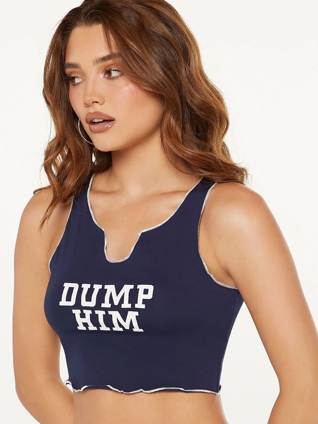 Stylecast X Slyck Women Fitted Cotton Crop Top-image-21