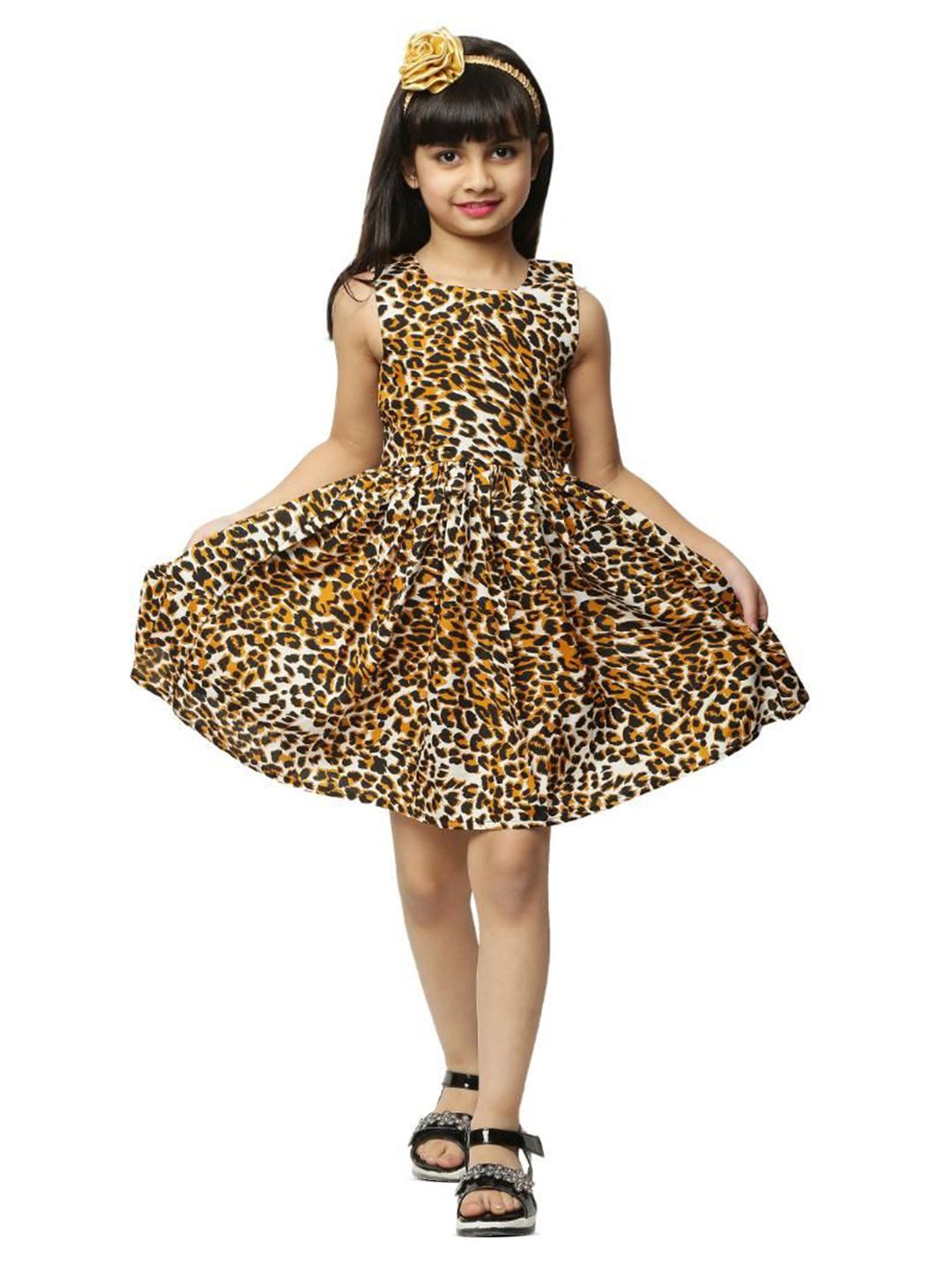 Wow Princess Baby Girls Casual Knee Length Kids Dress Frock-picture-36