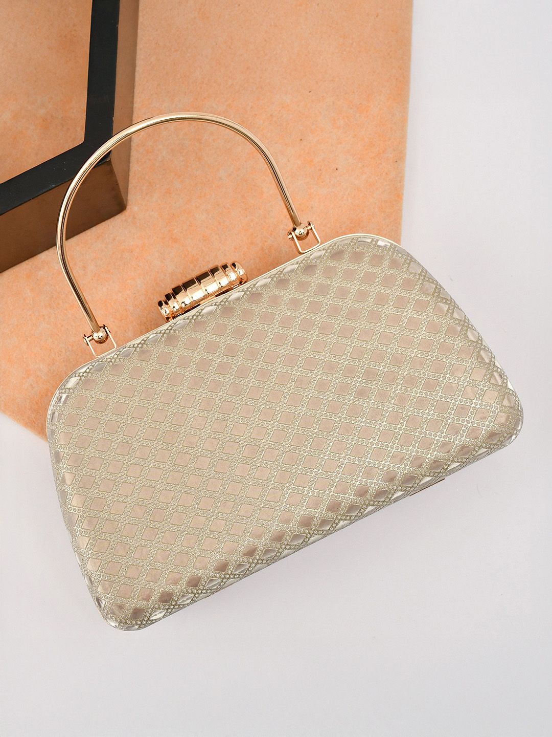 FOR THE BEAUTIFUL YOU Glossy Embellished Box Clutch-picture-30