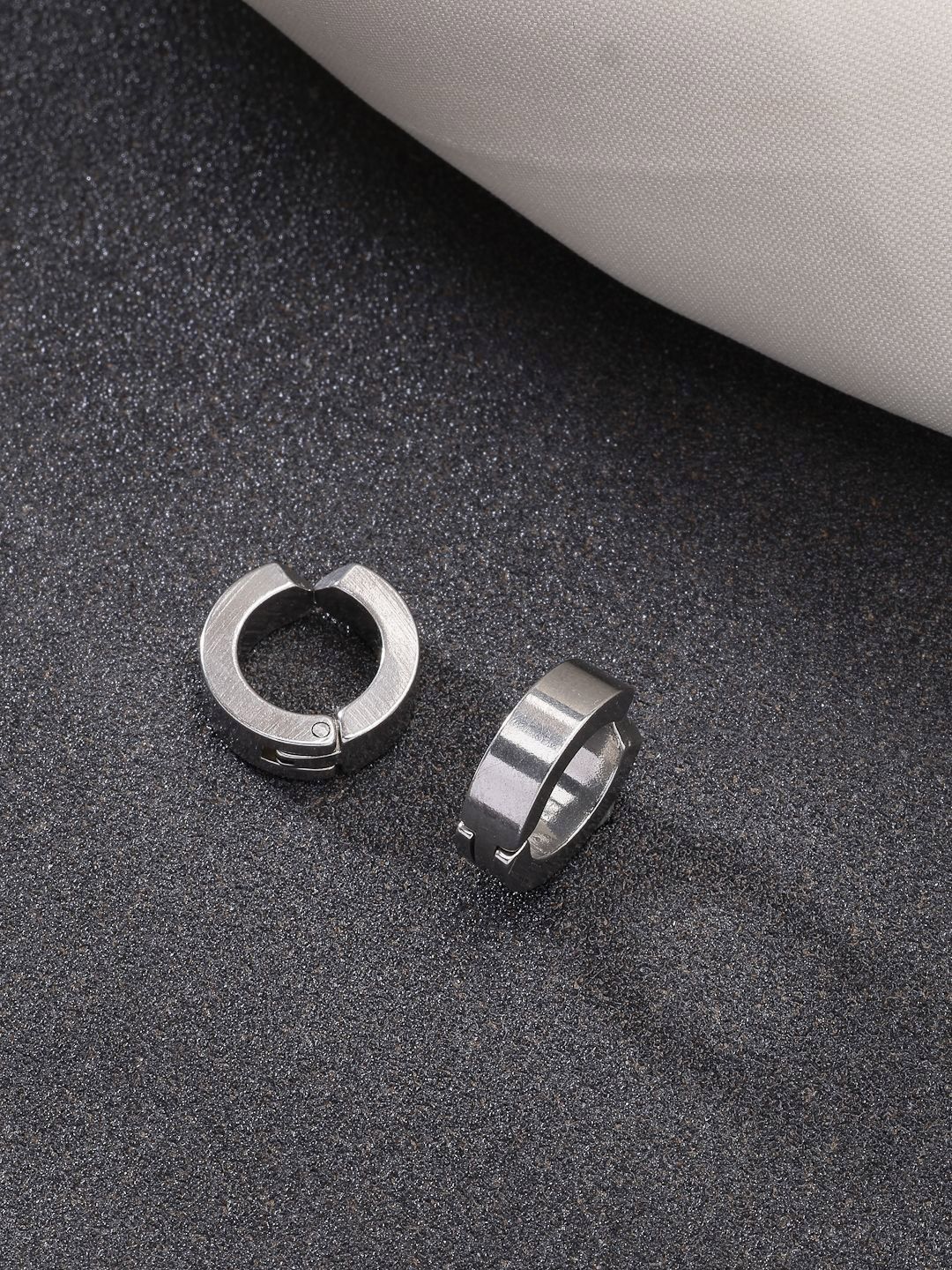 The Roadster Lifestyle Co Stainless Steel Circular Hoop Earrings-picture-44
