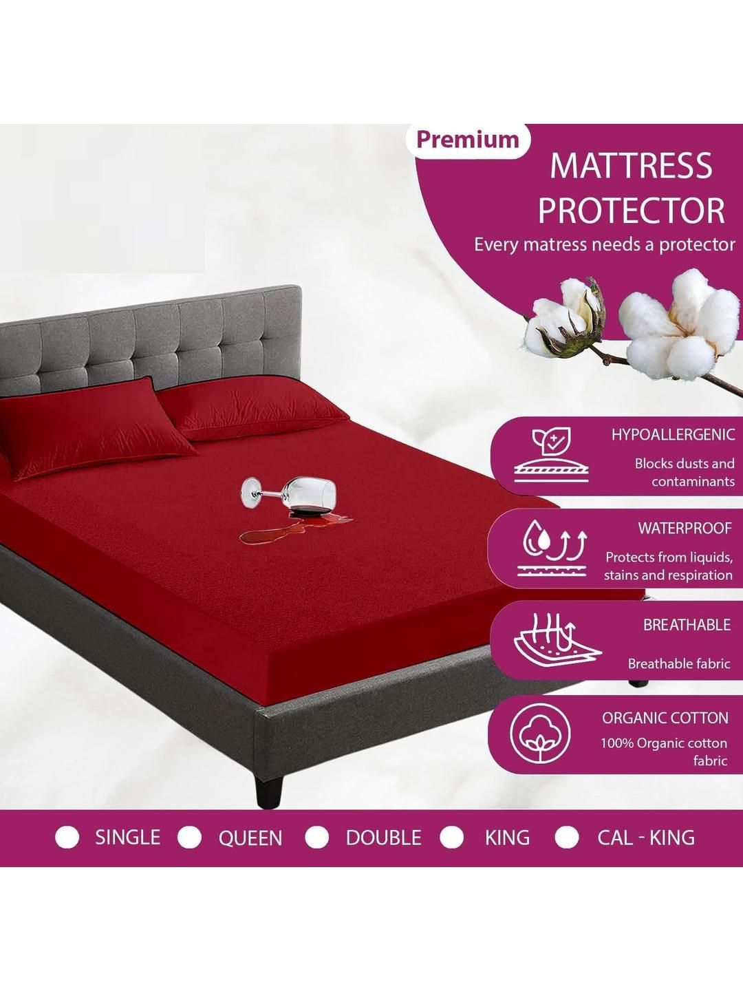 AGS ACTIVE Red Double Bed - King Bed Covers-picture-35