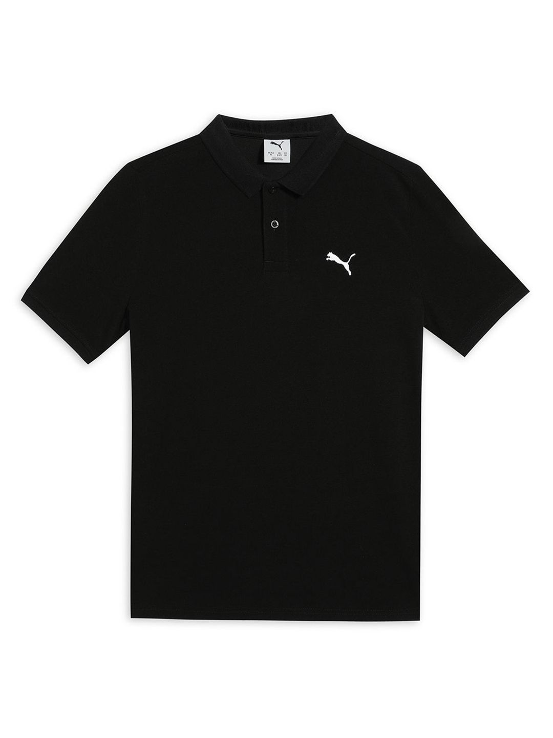Puma Ess Youth Brand Logo Printed Pure Cotton Polo Collar T-Shirt