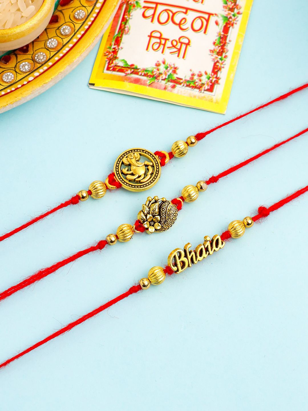 Anouk Set of 3 Thread Rakhis-picture-36
