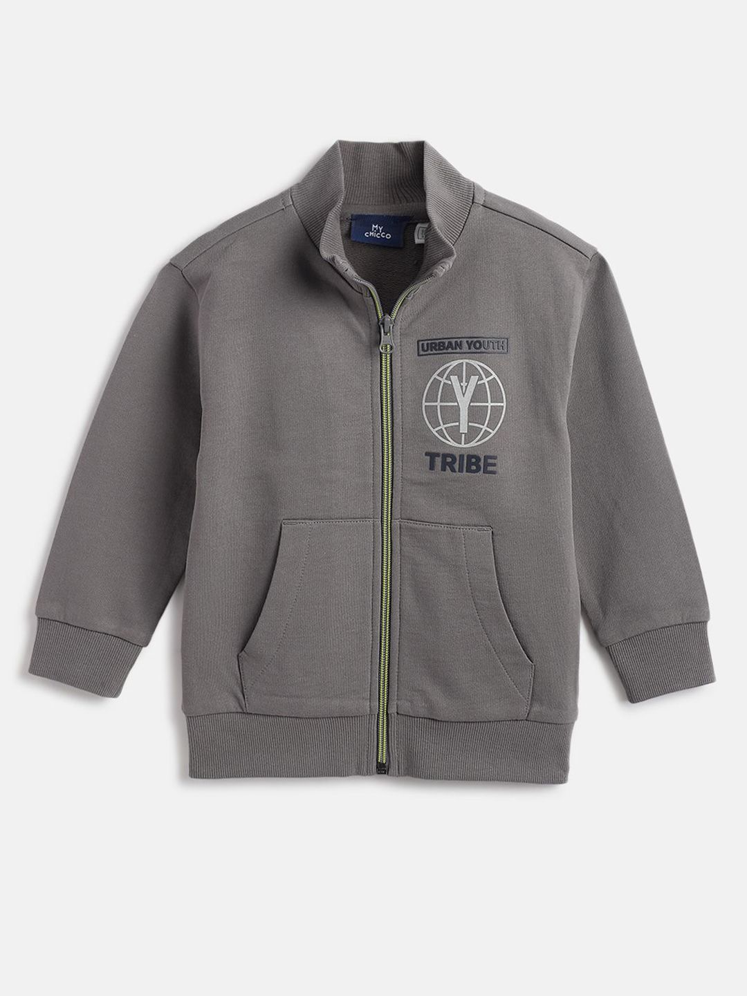 Chicco Boys Typography Printed Mandarin Collar Regular Sweatshirt-picture-13