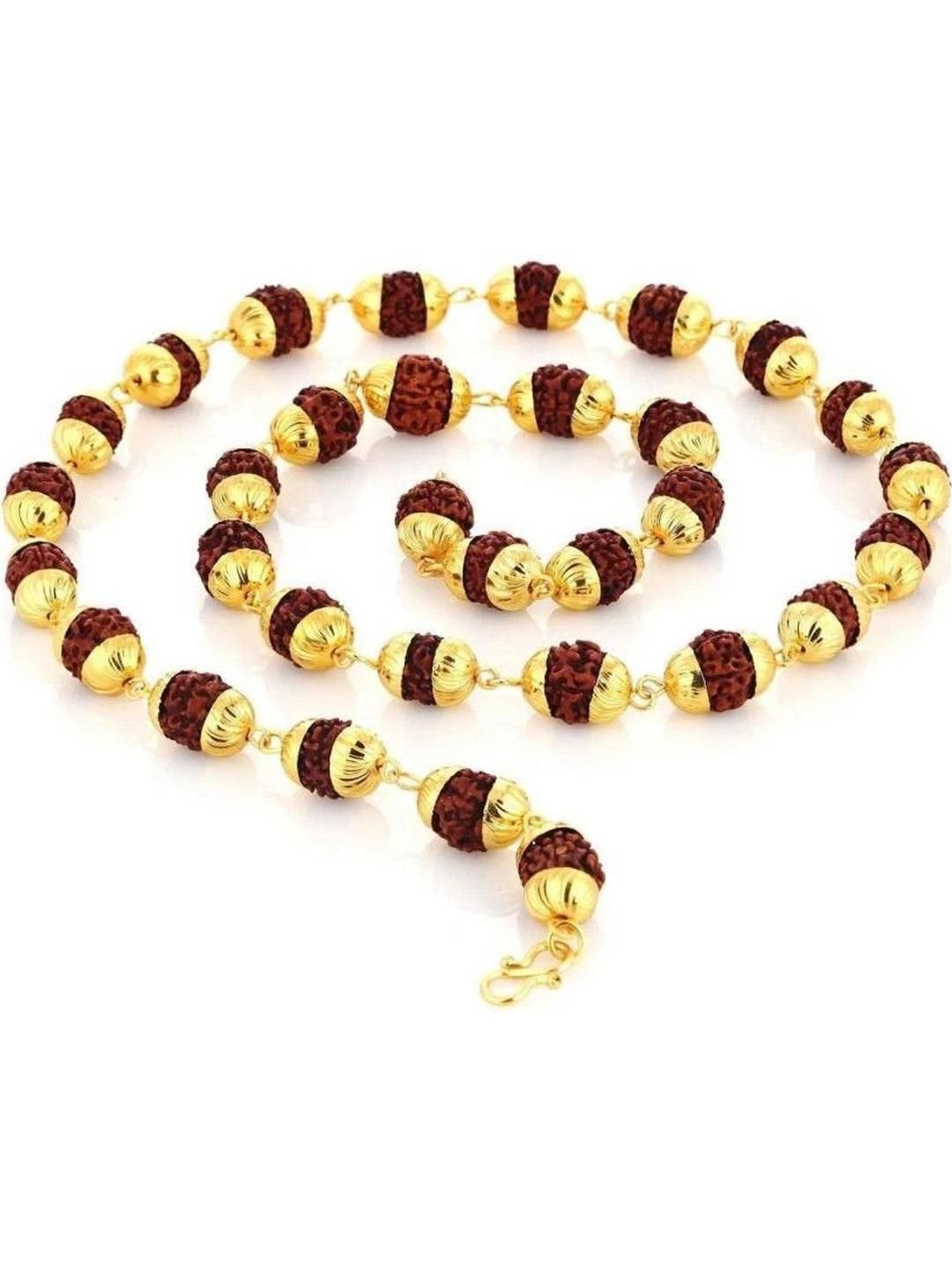 Divine souvenirs Rudhraksh Studded Necklace-picture-58