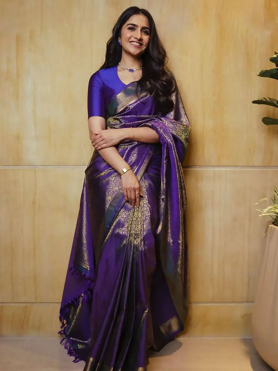 KALINI Woven Design Zari Saree-picture-20