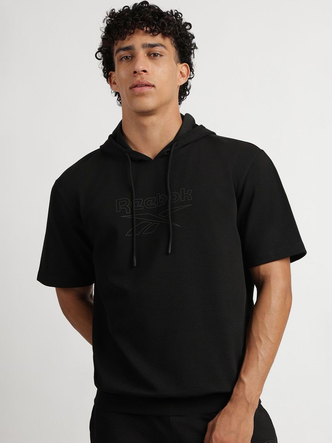 Reebok Men Solid Hooded Cotton Boxy T-shirt-picture-25