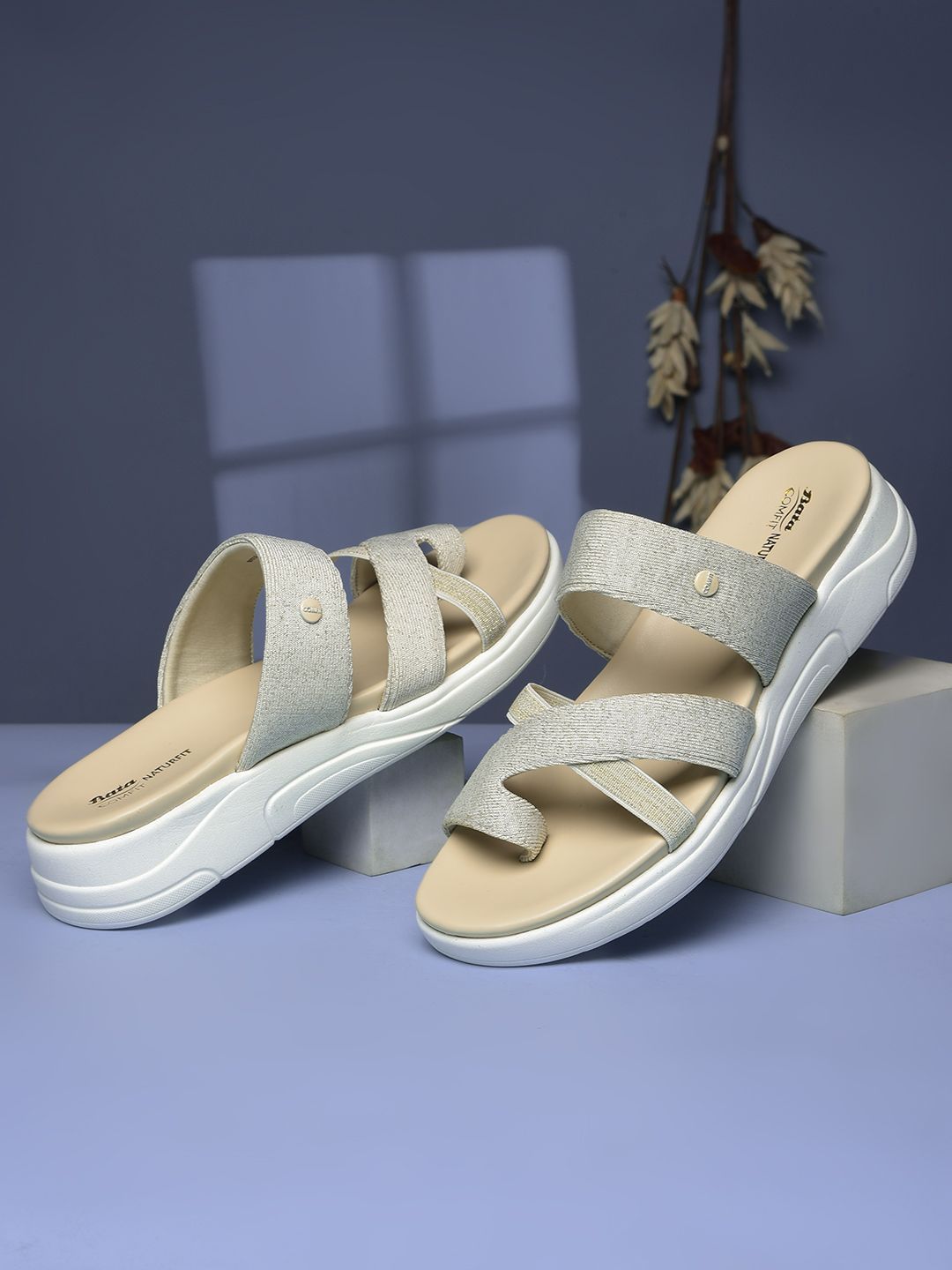 Bata comfit Women Stylish Comfort Open Toe Flats