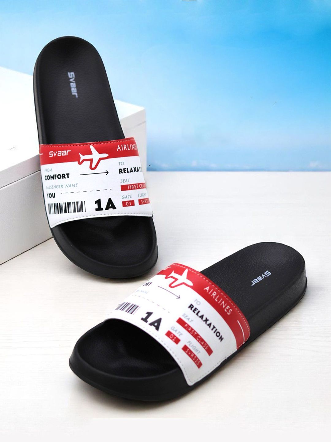Svaar Men Printed Sliders-picture-42