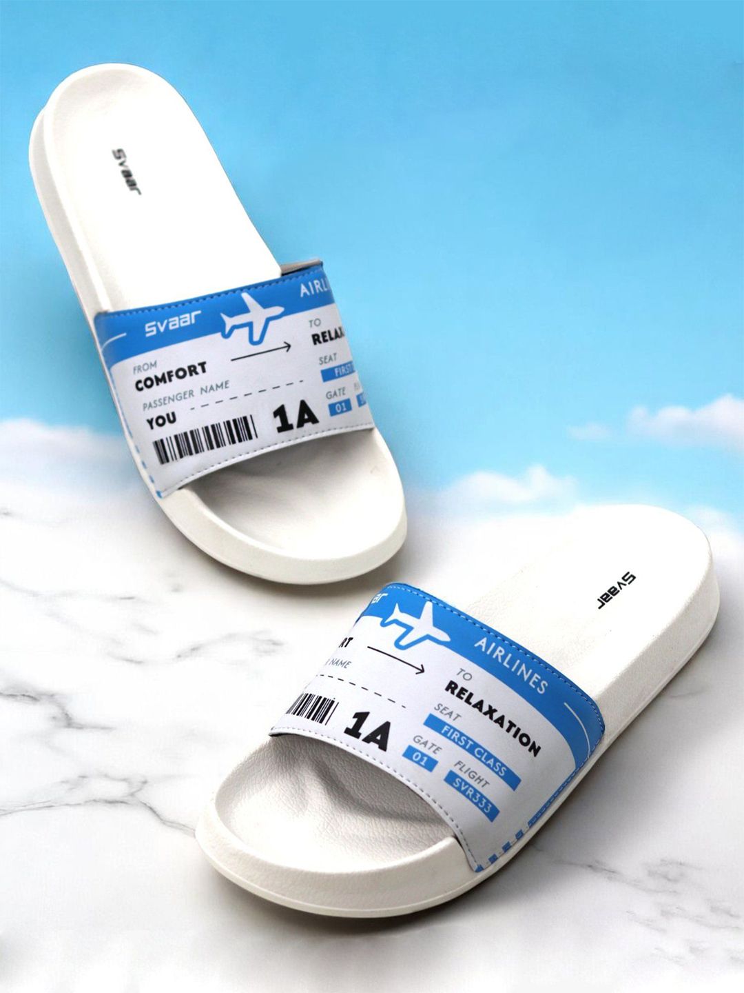 Svaar Men Printed Slip on Casual Sliders-picture-57