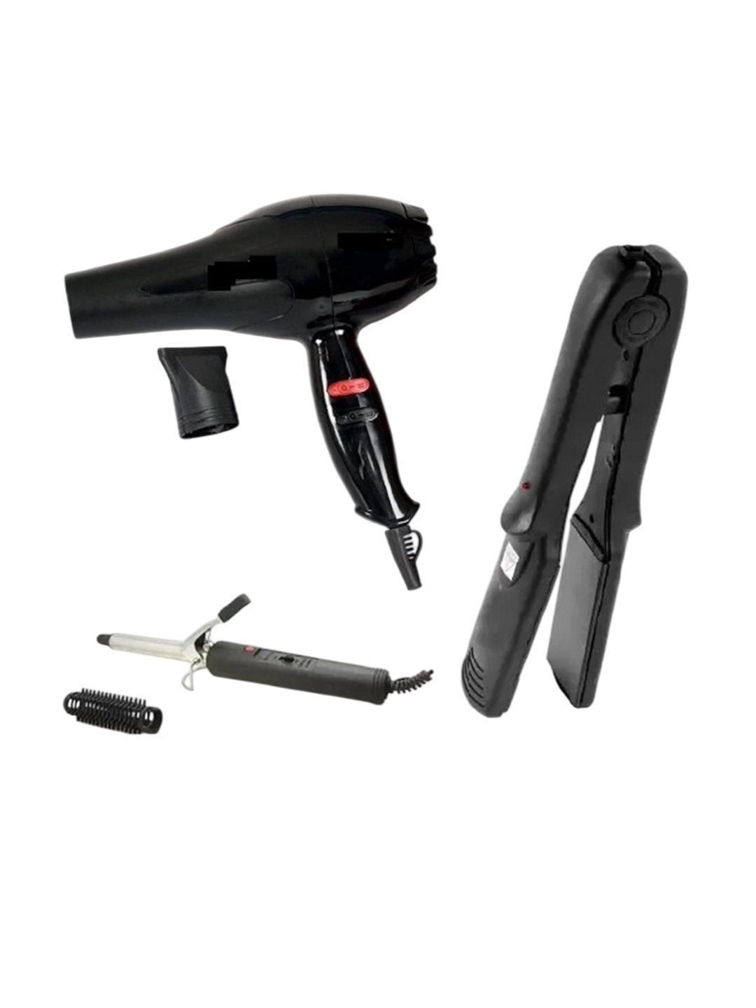 UKSTYLZ Set Of 3 1500 Watts Hair Dryer With Straightener 522, Curler 471b-image-44