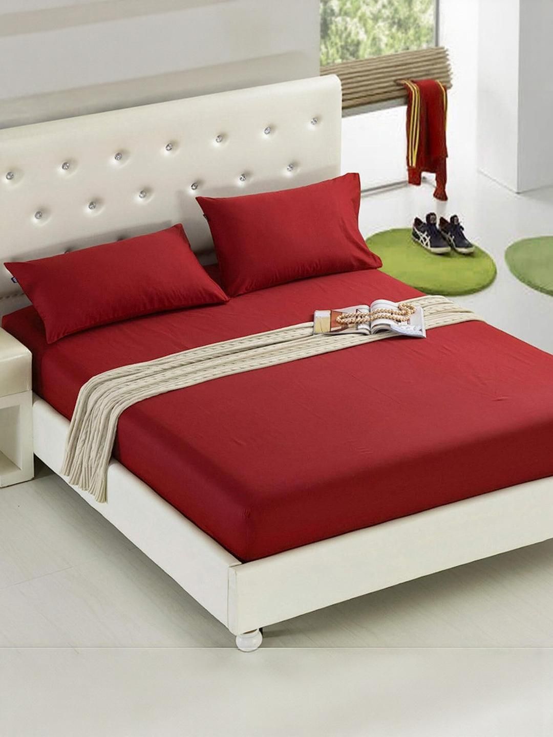 AGS ACTIVE Red Double Bed - King Bed Covers-picture-32