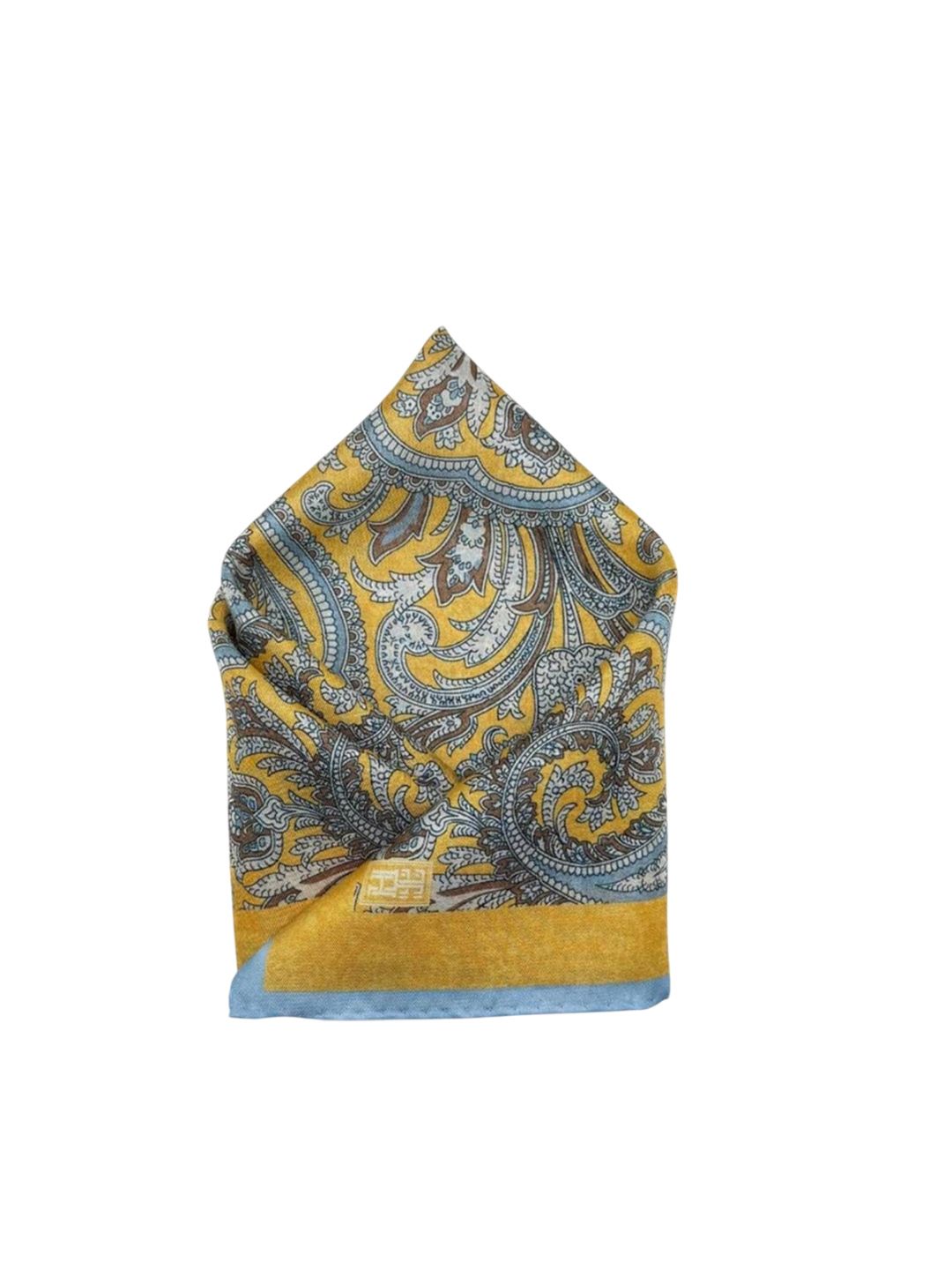 The Tie Hub Paisley Printed Silk Pocket Squares-picture-18