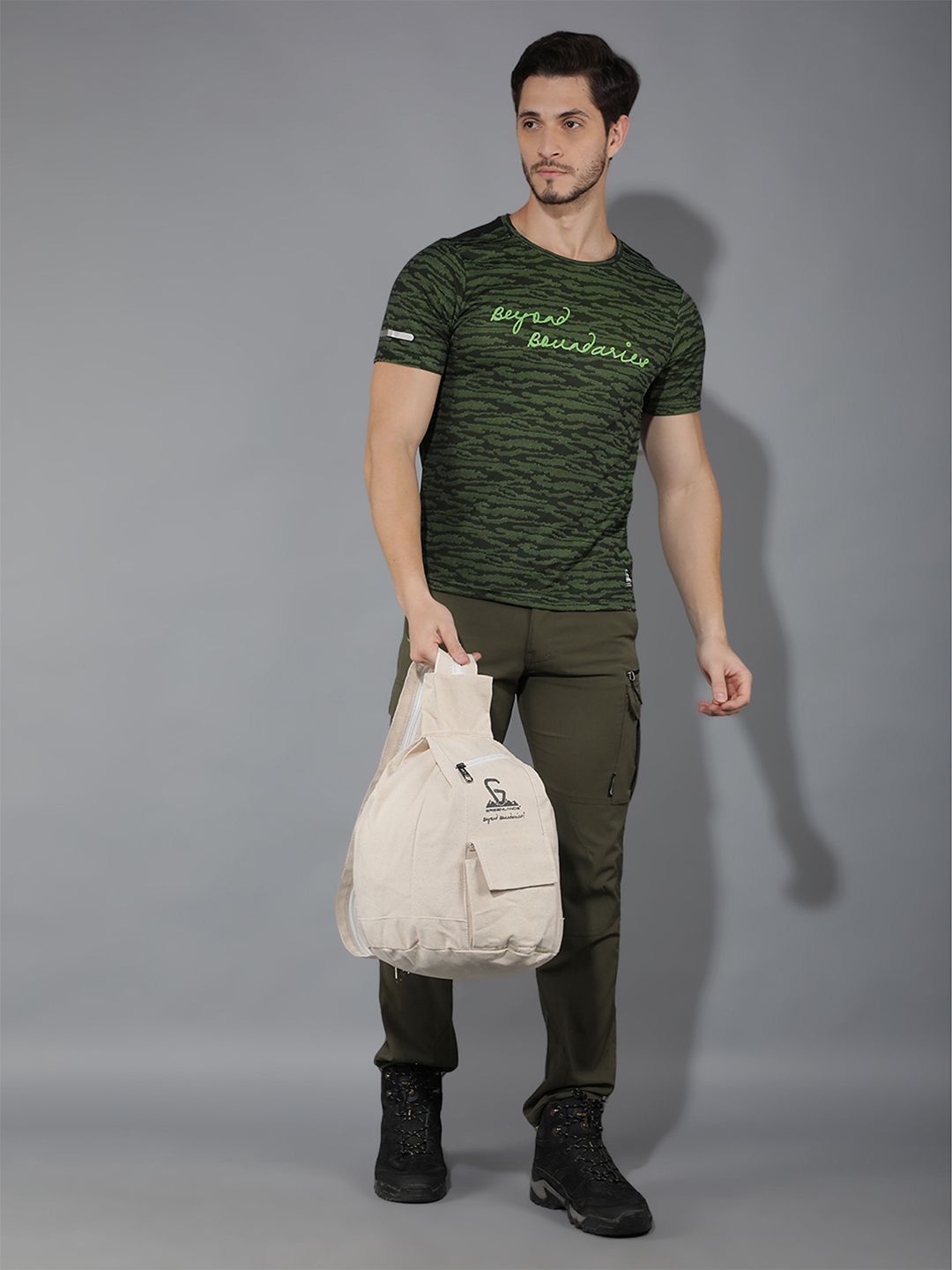 GREENLANDS Unisex Brand Logo Canvas Backpack-picture-27