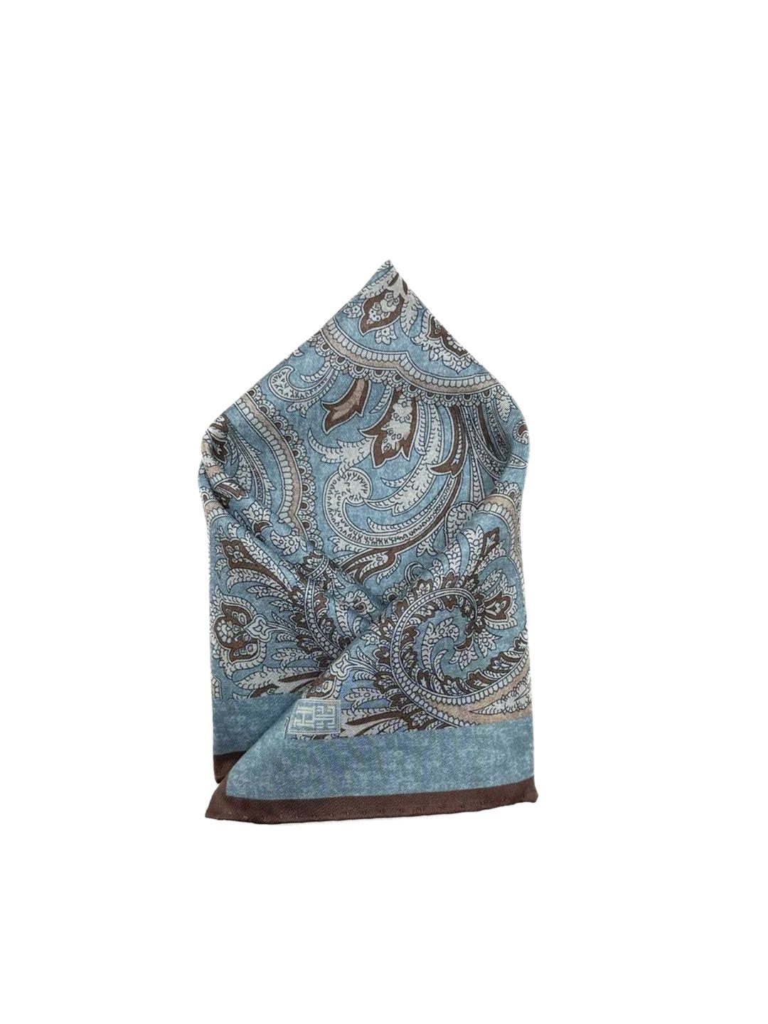 The Tie Hub Paisley Printed Silk Pocket Squares-picture-34