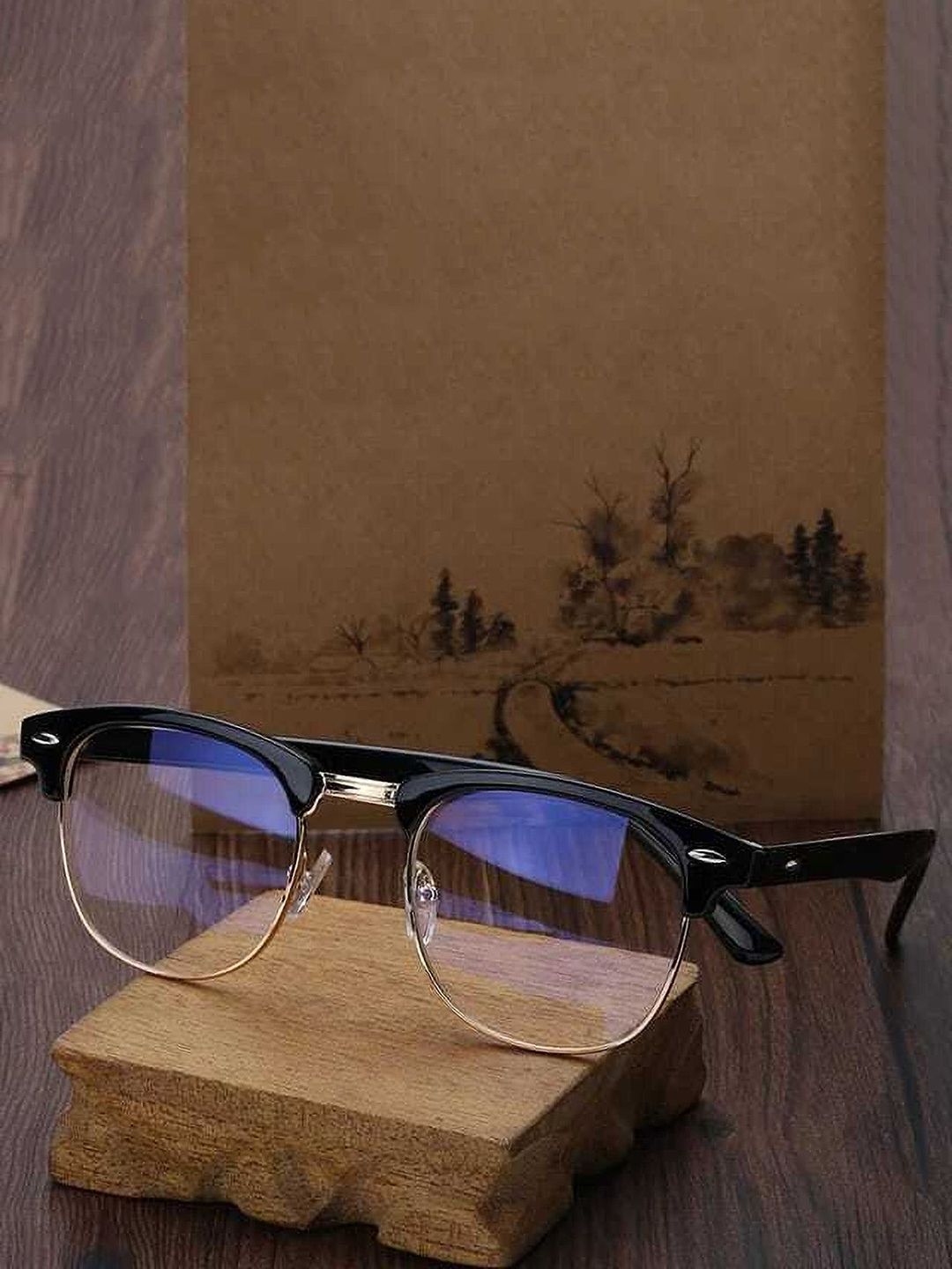 LEGEND EYEWEAR Unisex UV Protected Lens Browline Sunglasses SGLHBHYVSYGZREGD-image-47