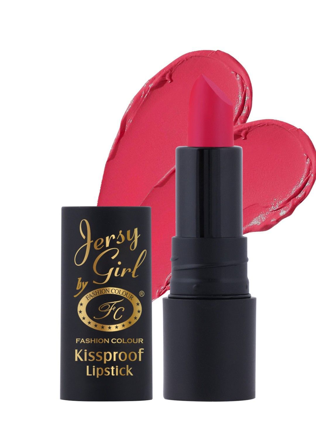 Fashion Colour Jersy Girl Kiss Proof Waterproof Matte Lipstick - Fuchsia - 15-picture-11