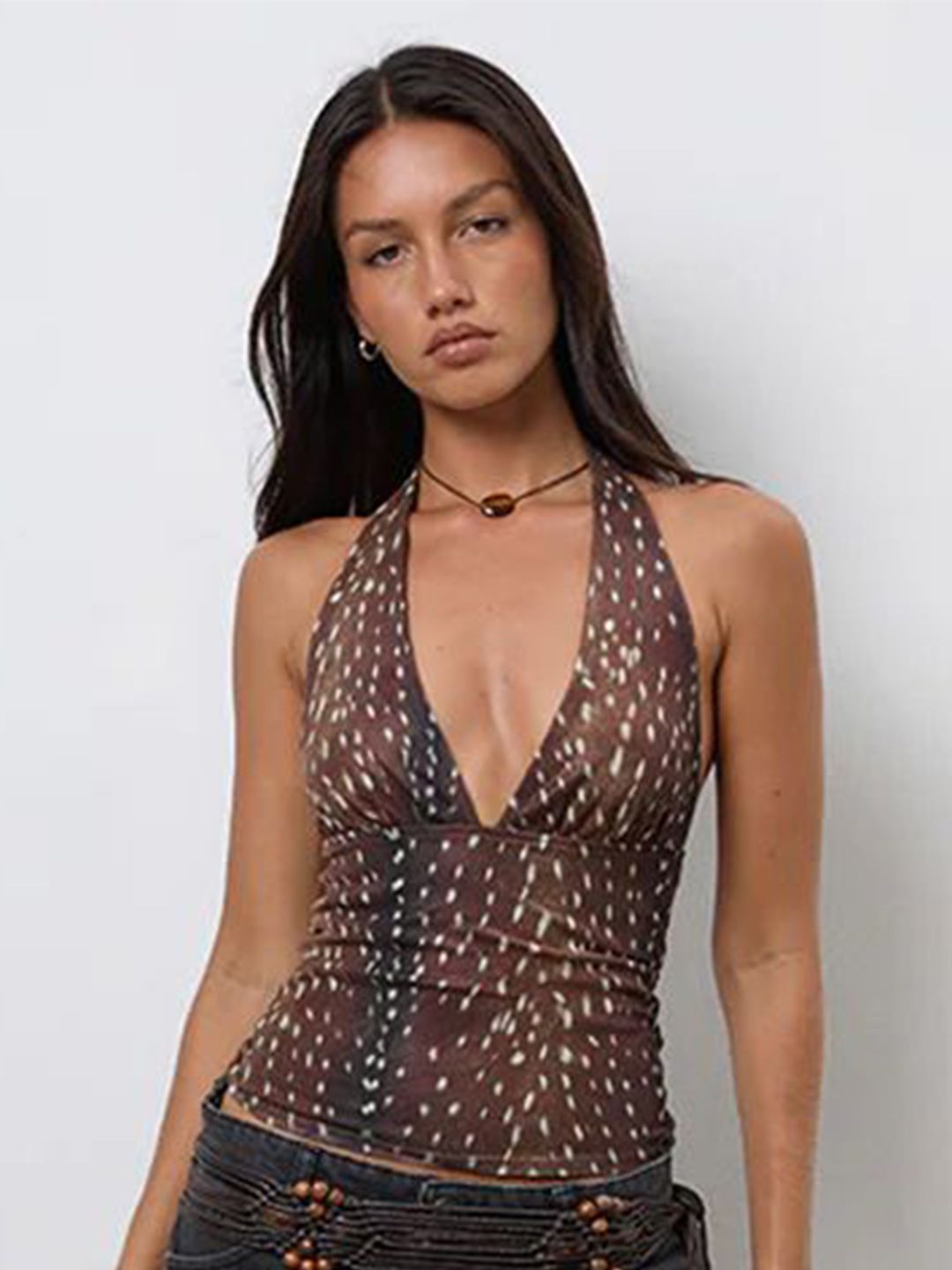 StyleCast x Revolte Women Animal Print Halter Neck Top-picture-33