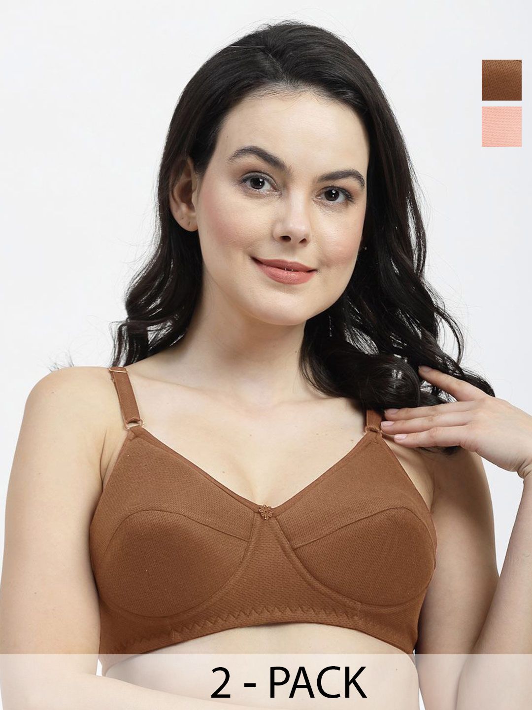 SHYAM SONS FLAIR Pack of 2 Bra Full Coverage Lightly Padded