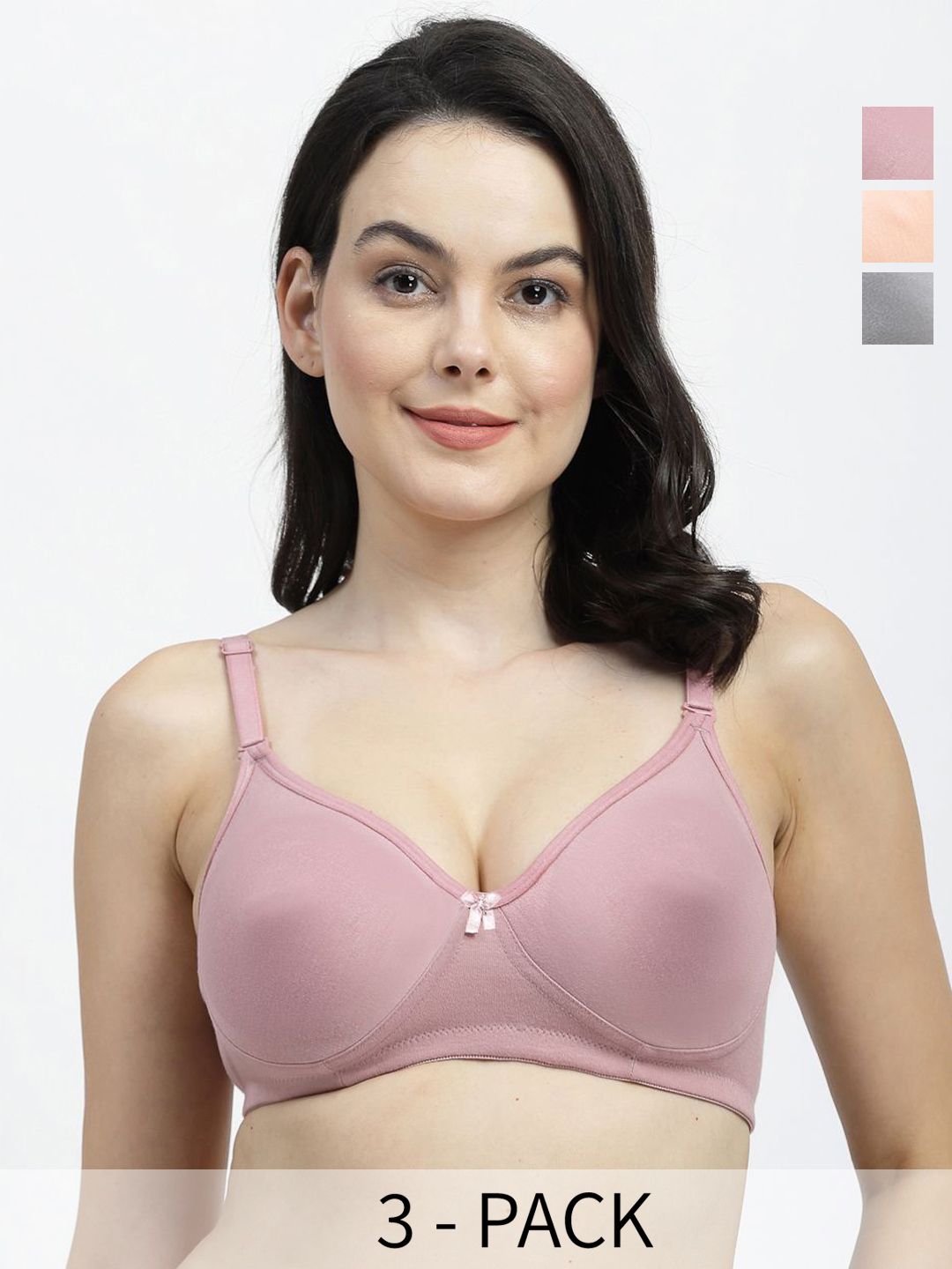 SHYAM SONS FLAIR Women Pack of 3 Full Coverage T-shirt Bra