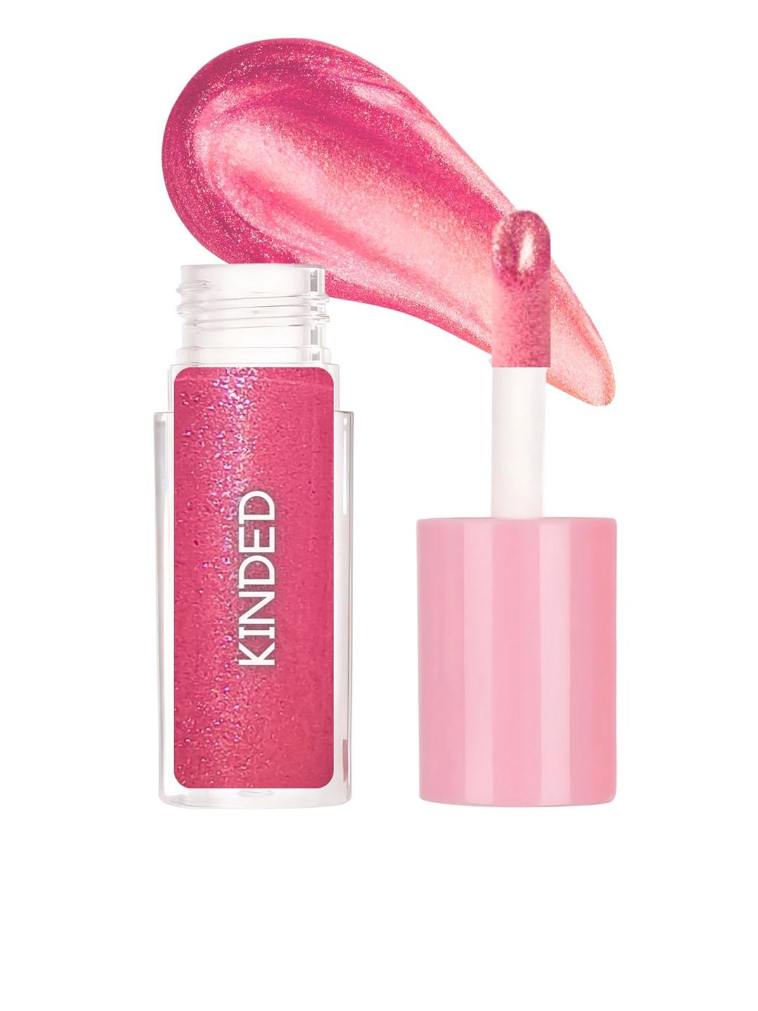 KINDED Hydrating Sheen Shimmer Lip Gloss With Vitamin E- 5 ml - Cosmos Pink 02-picture-5