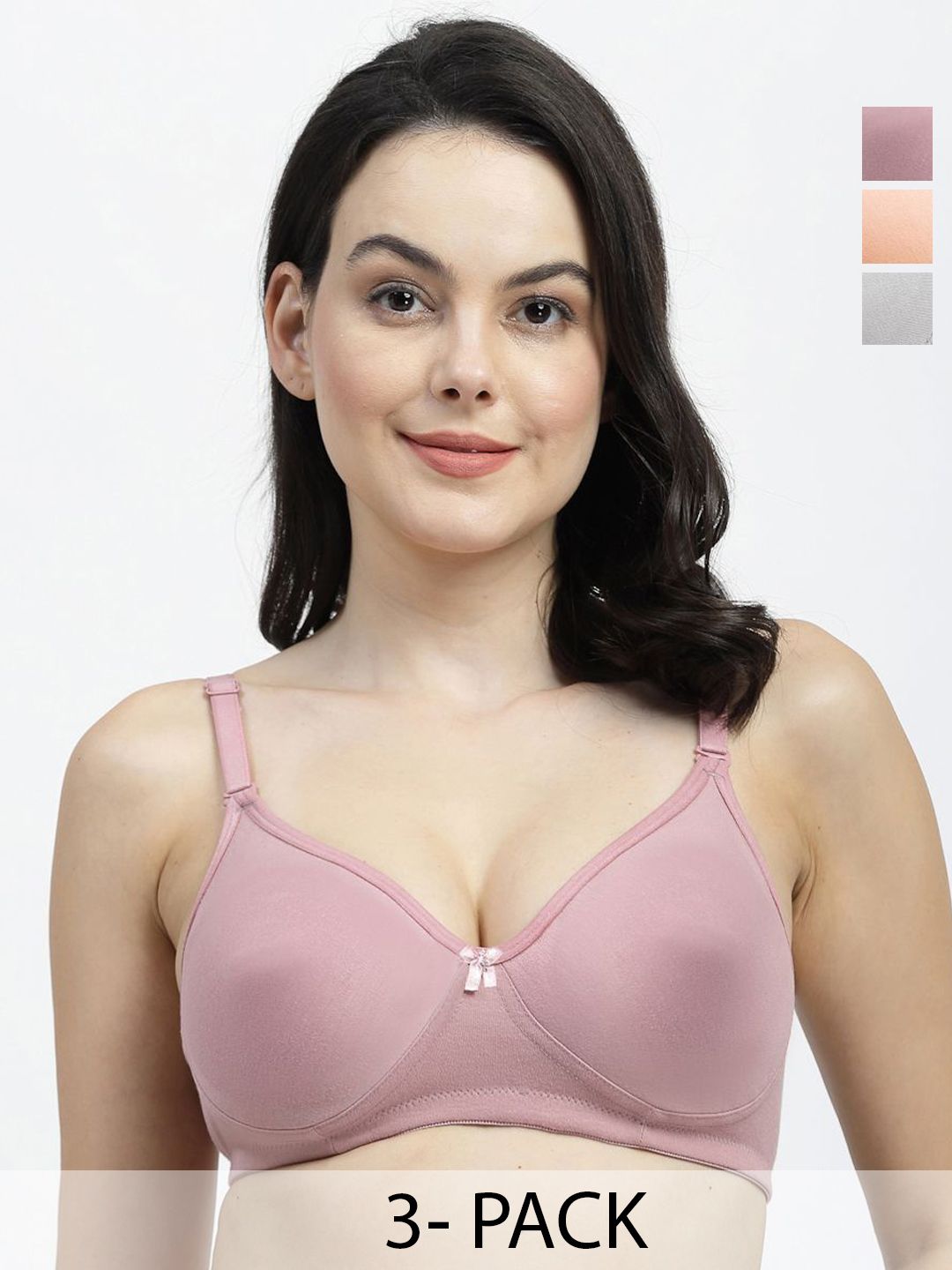 SHYAM SONS FLAIR Women Pack Of 3 Non Padded T-Shirt Bra