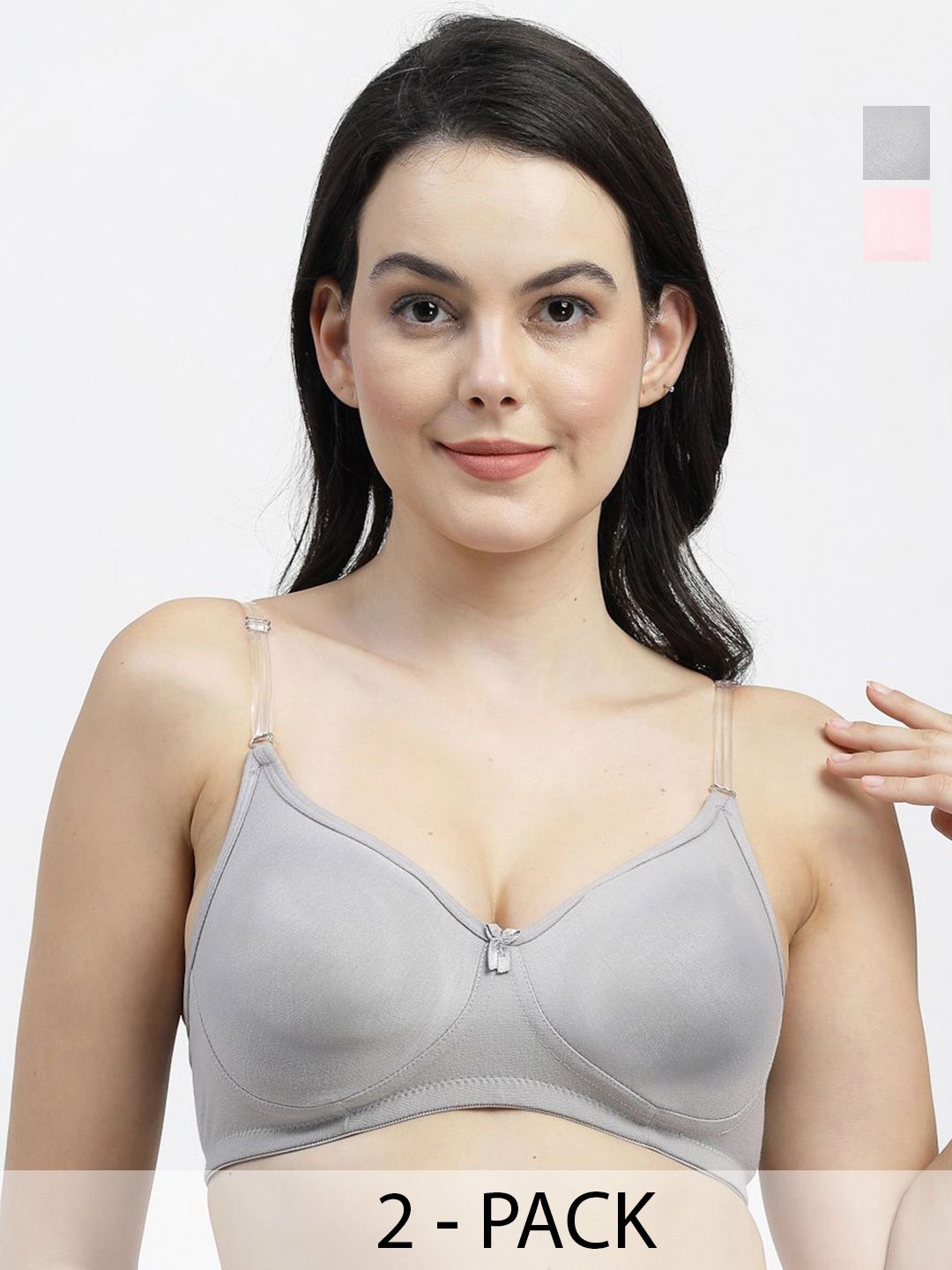 SHYAM SONS FLAIR Femina Pack Of 2 Women Full Coverage Seamless T-Shirt Bra