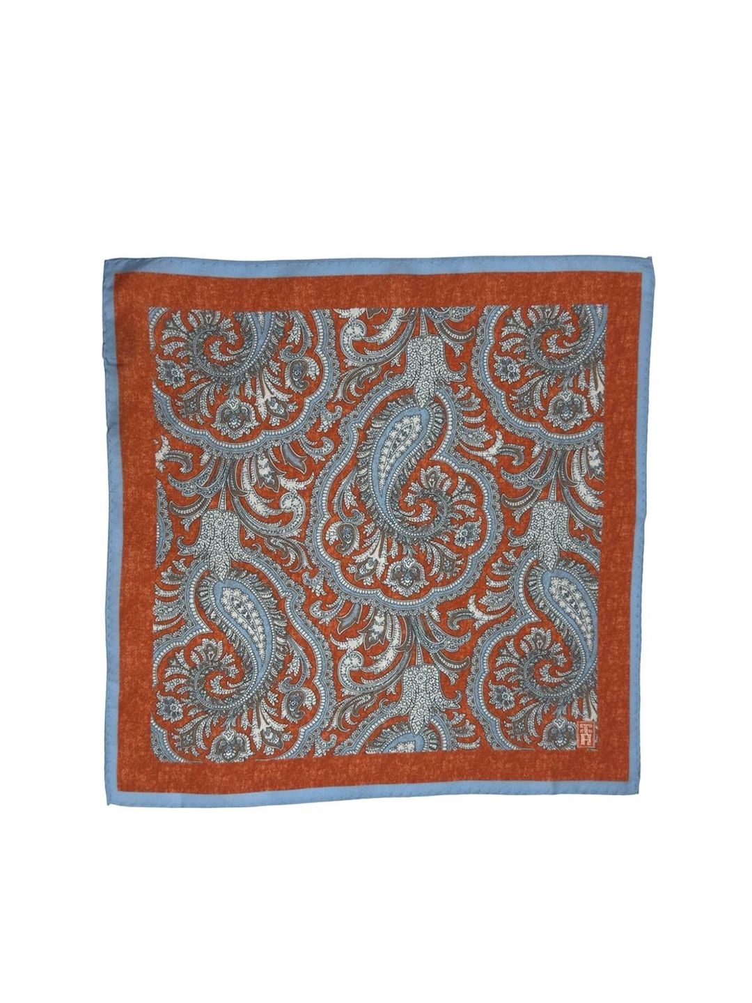 The Tie Hub Paisley Printed Silk Pocket Squares-picture-48