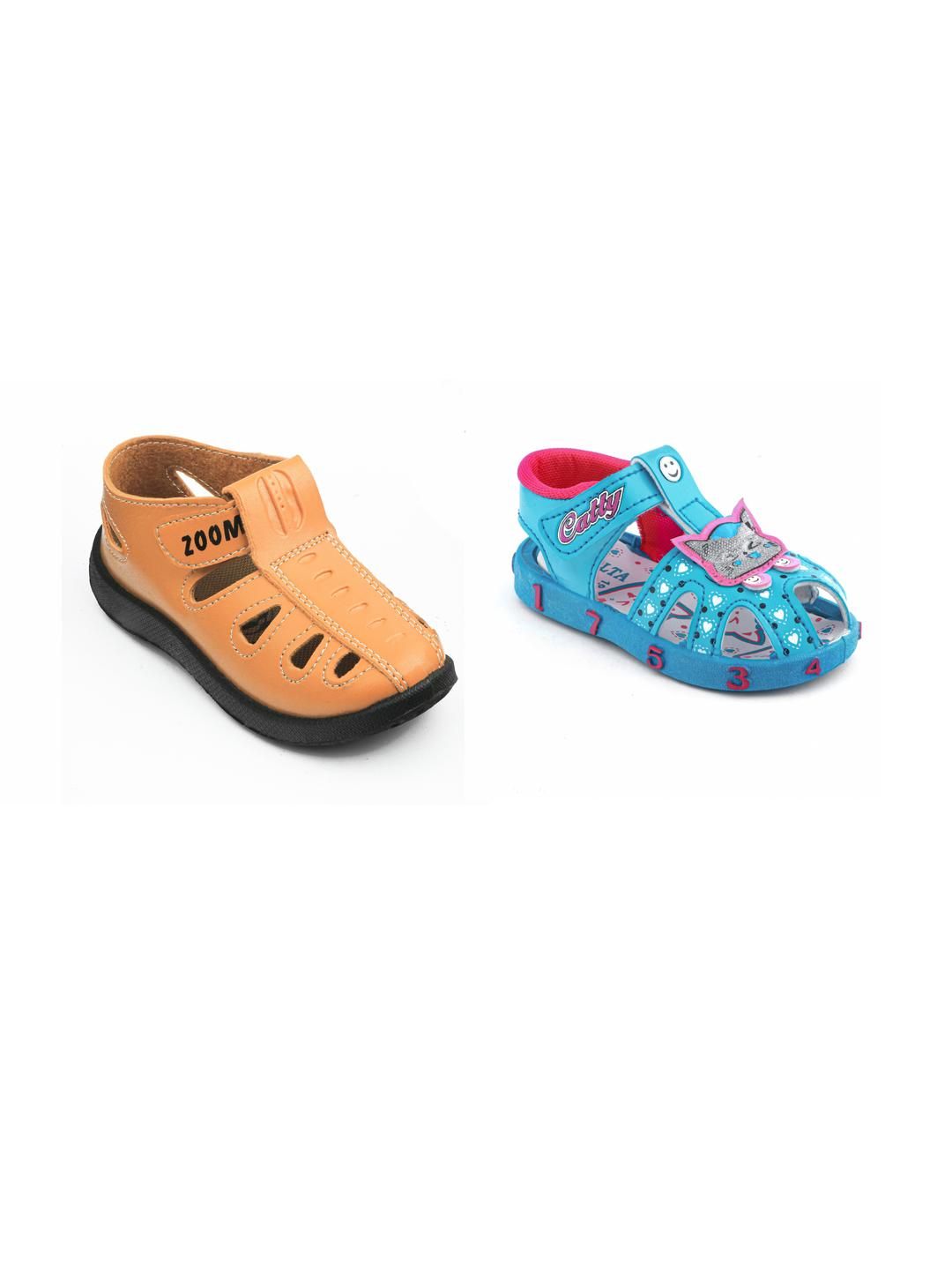 ROTATION Unisex Kids PU Sandals - Pack Of 2-picture-37