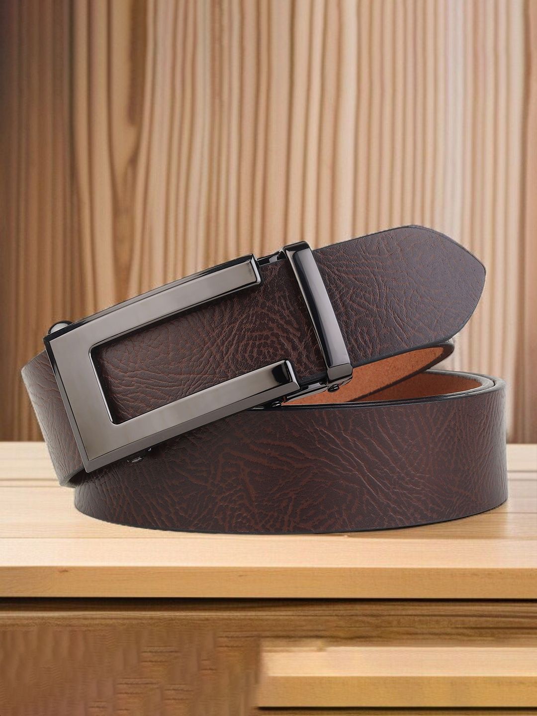 Provogue Men Textured Leather Formal Belt-picture-57