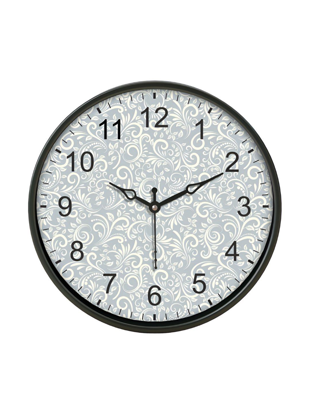 Aura Blue Printed Traditional Wall Clock-picture-43