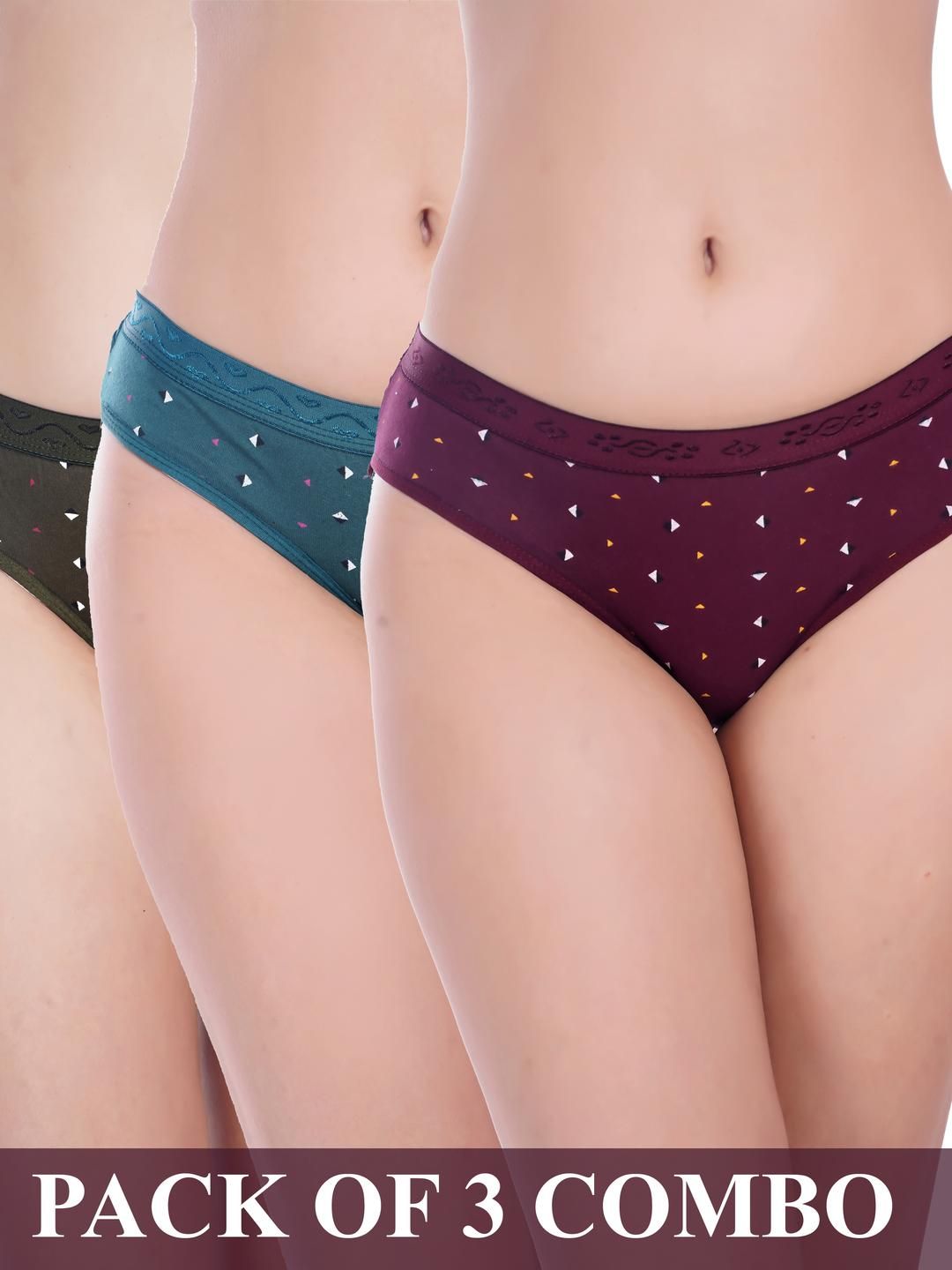 FiveFlag Mid-Rise Cotton Blend Briefs-picture-46
