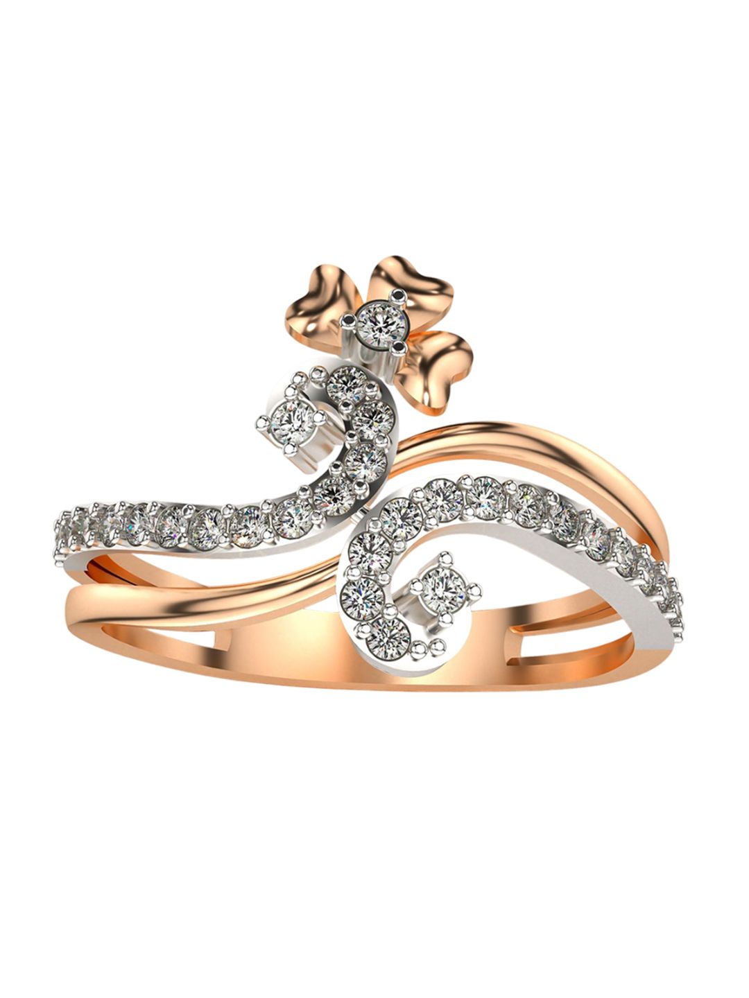 VALANOVA Women Rose Gold Ring Diamond-picture-17