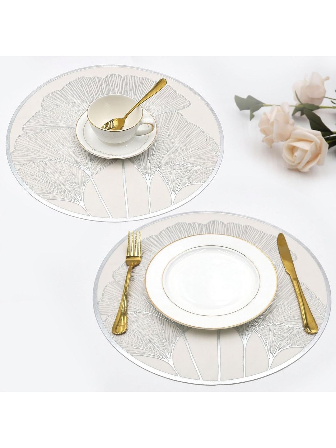 Dakshya Industries 2-Pcs Printed Round Table Placemats-picture-41