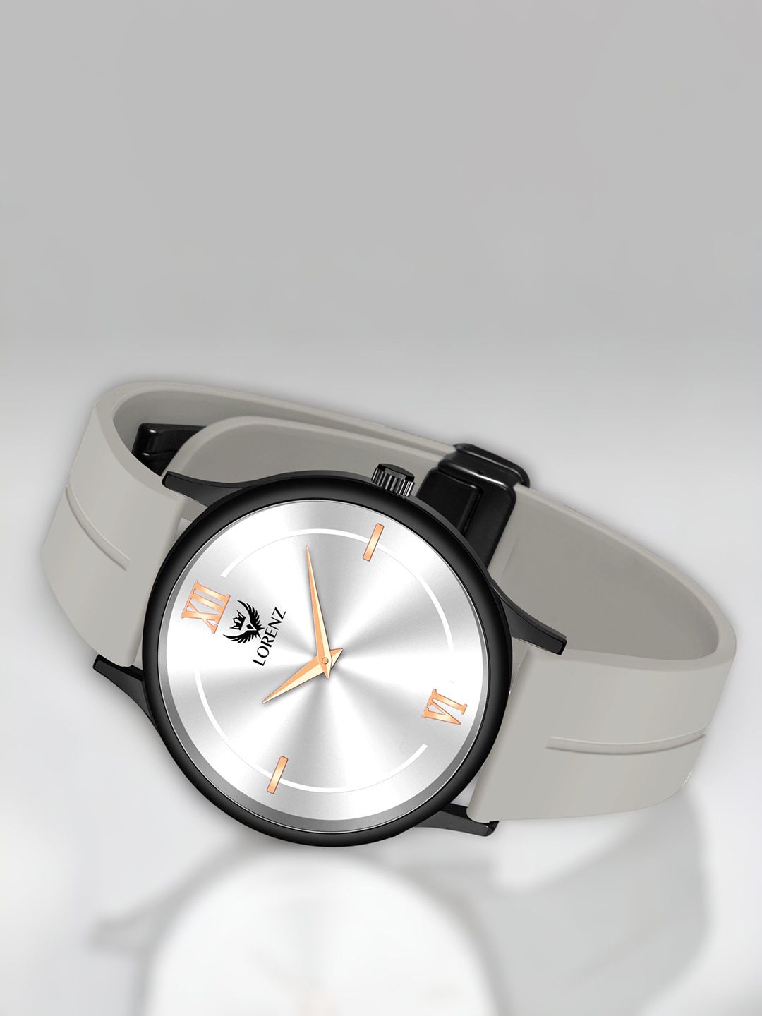 LORENZ Men Brass Dial & Straps Analogue Watch MK-4071R-image-7