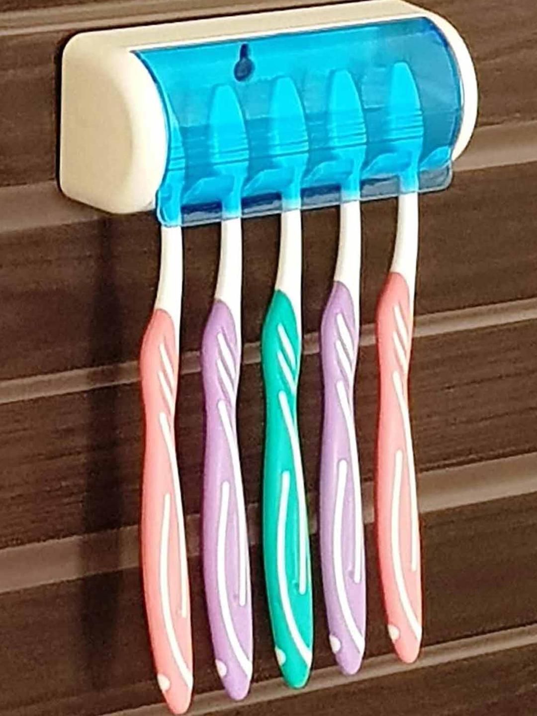 Deco Home Multicoloured Solid Toothh Brush Holder-image-14