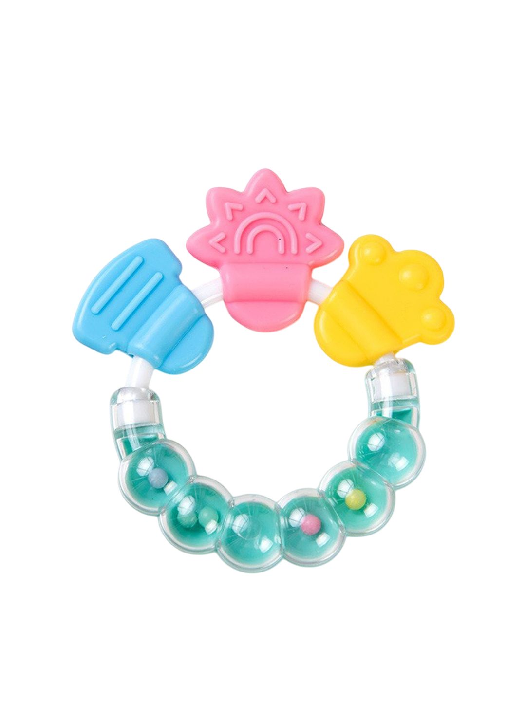 Kritiu Baby Rattle Silicone Teether- Green-image-16