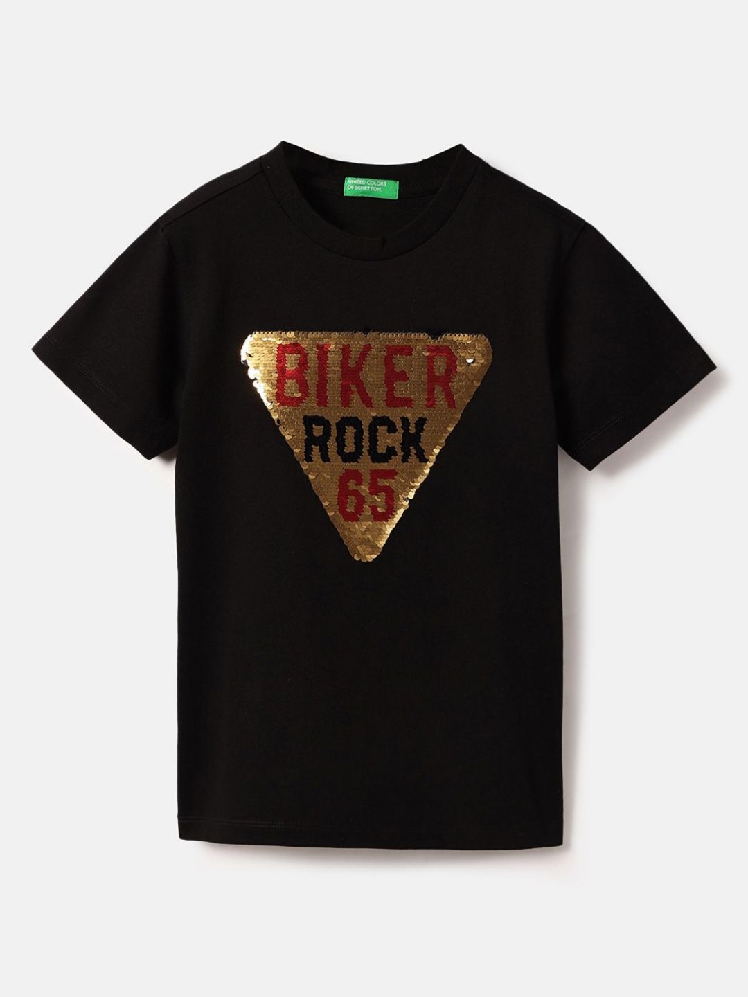 United Colors of Benetton Boys Typography Printed Round Neck Cotton T-shirt-picture-38